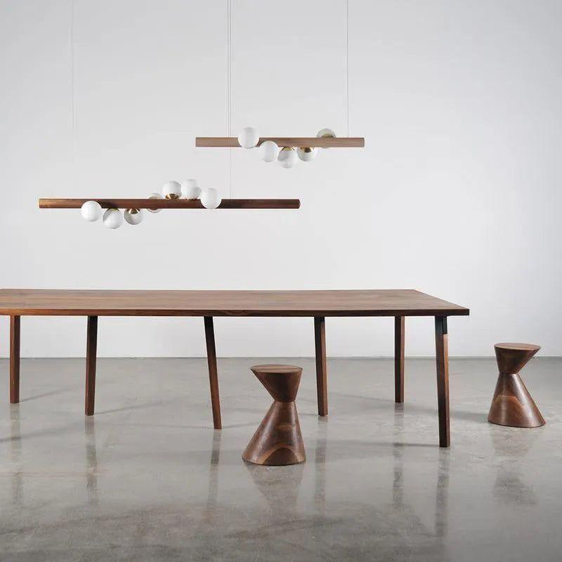 Hollis+Morris - Willow Horizontal Pendant - WILOHORIZ-5FT-OKB-BLK - Canada Light Shop