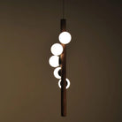 Hollis+Morris - Willow Vertical Pendant - WILOVERTICAL-5FT-OKB-BK - Canada Light Shop