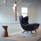 Hollis+Morris - Willow Vertical Pendant - WILOVERTICAL-5FT-OKB-BK - Canada Light Shop