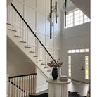 Hollis+Morris - Willow Vertical Pendant - WILOVERTICAL-5FT-OKB-BK - Canada Light Shop