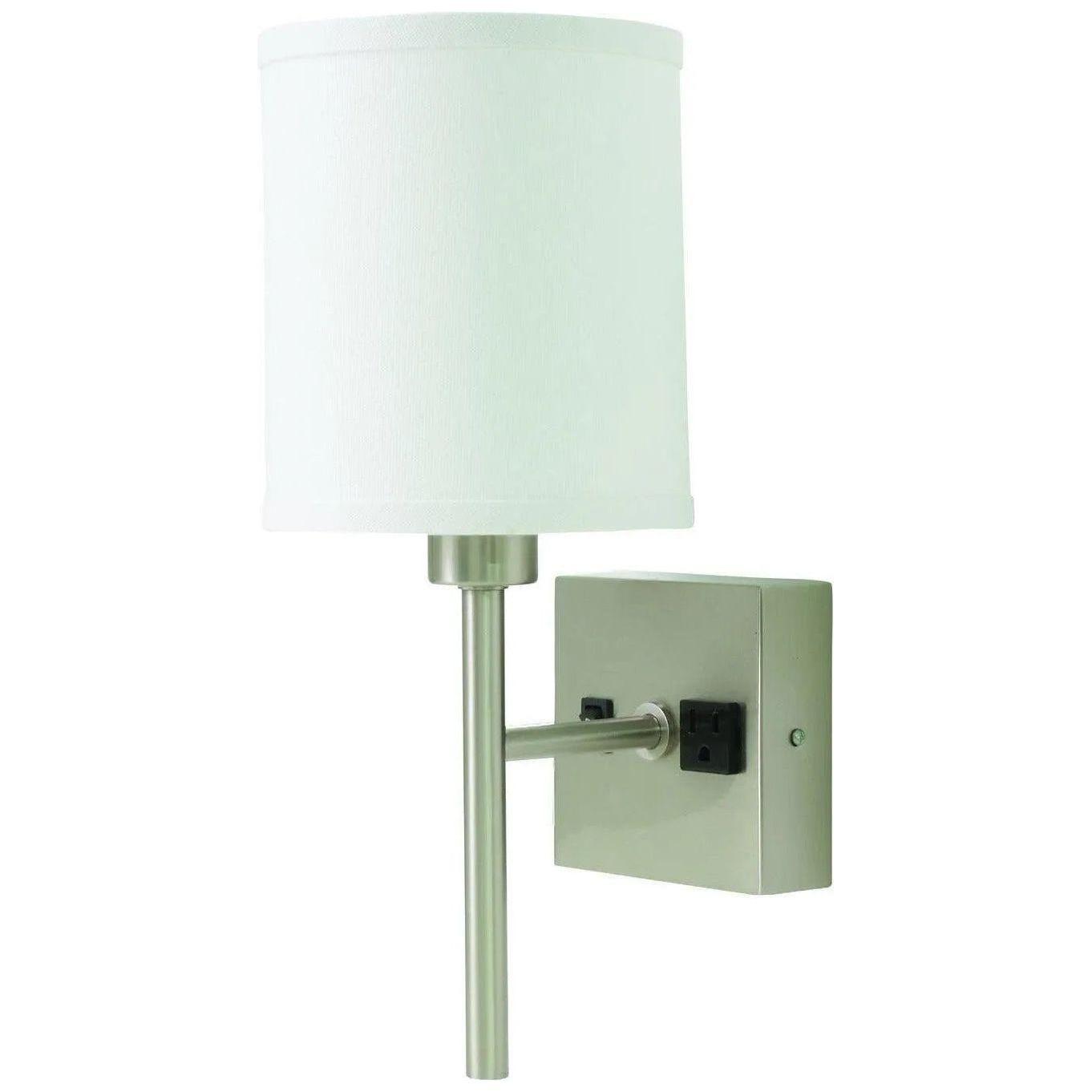 House of Troy - Decorative Wall Lamp 6-Inch One Light Wall Sconce - WL625-SN - Canada Light Shop