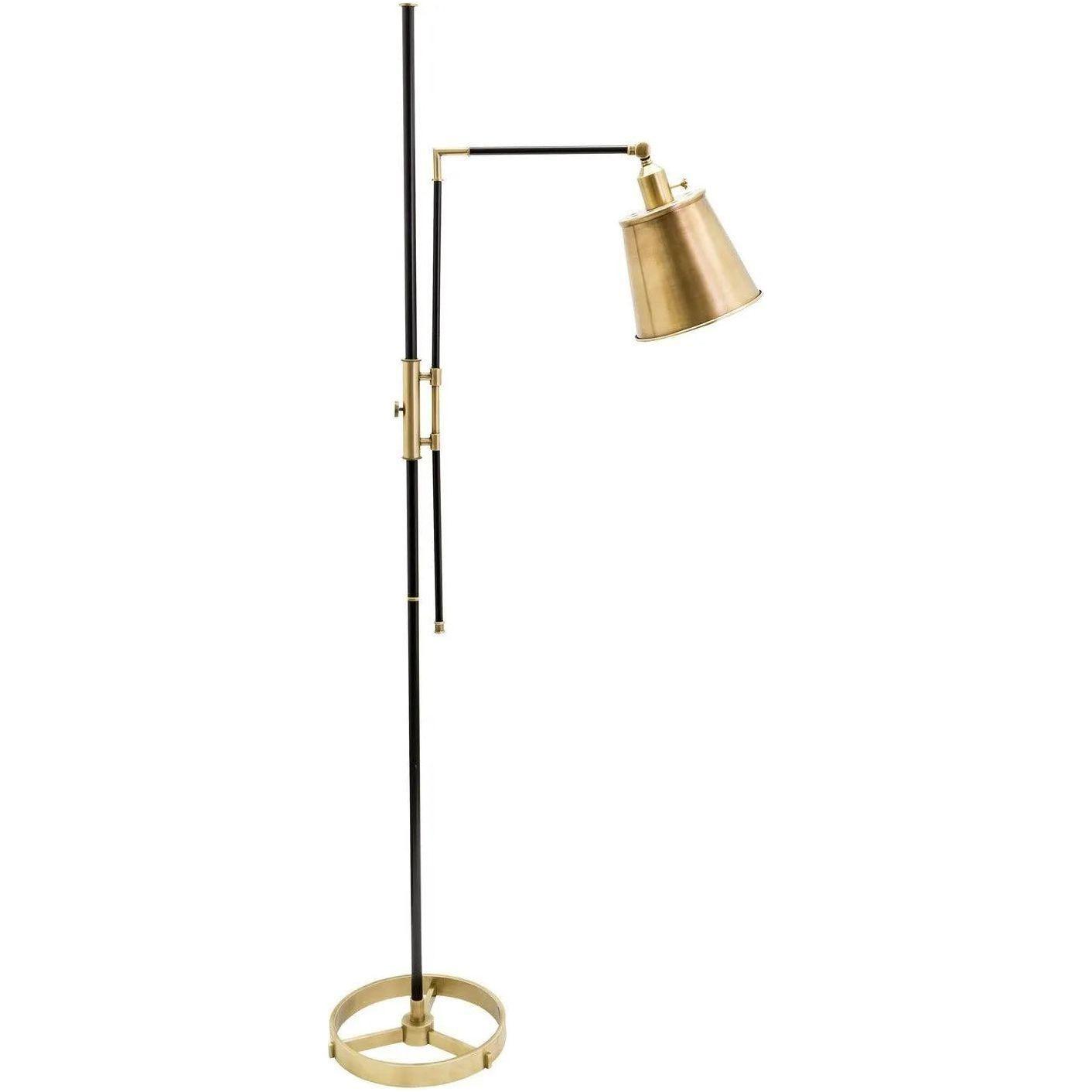 House of Troy - Morgan One Light Floor Lamp - M601-BLKAB - Canada Light Shop