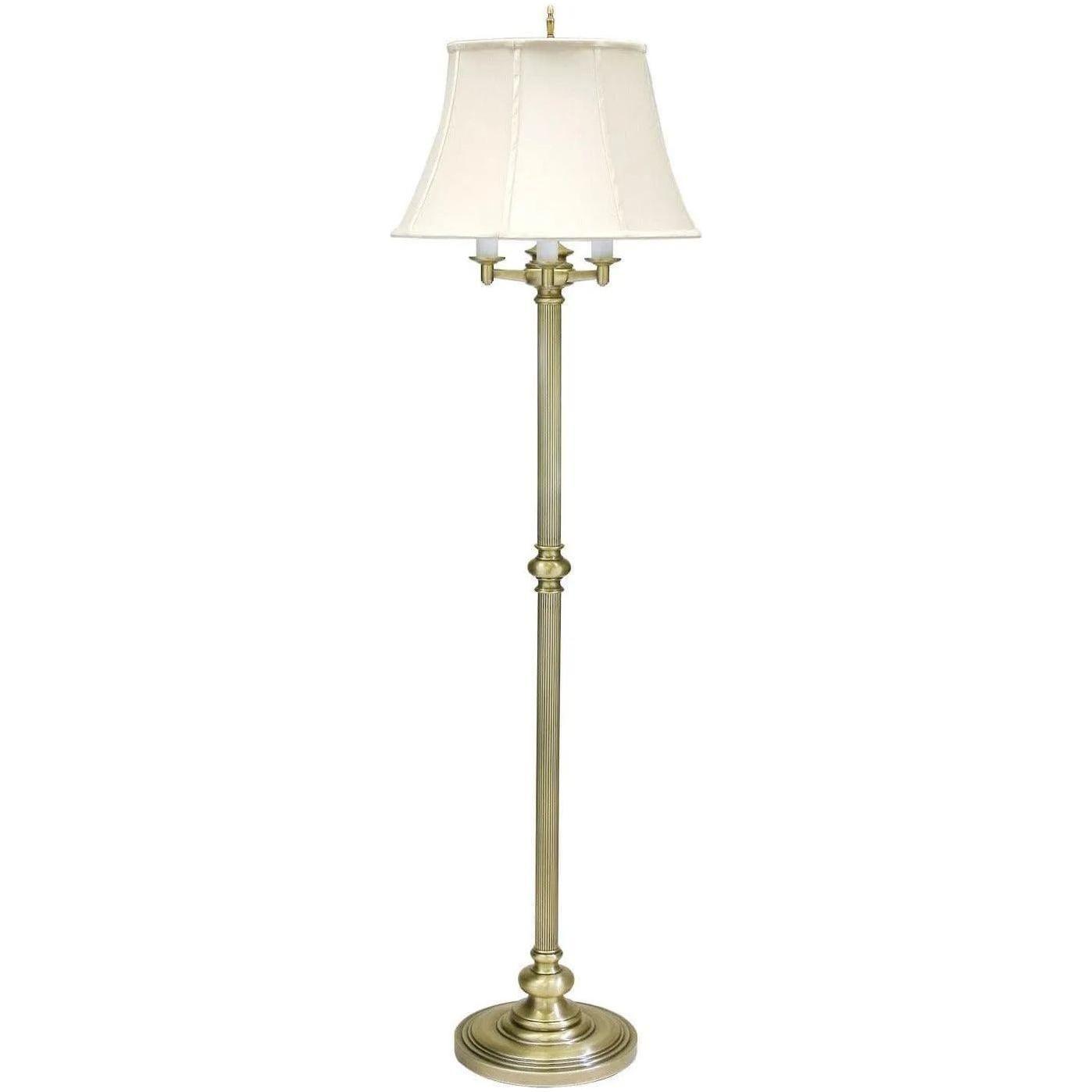 House of Troy - Newport Four Light Floor Lamp - N603-AB - Canada Light Shop