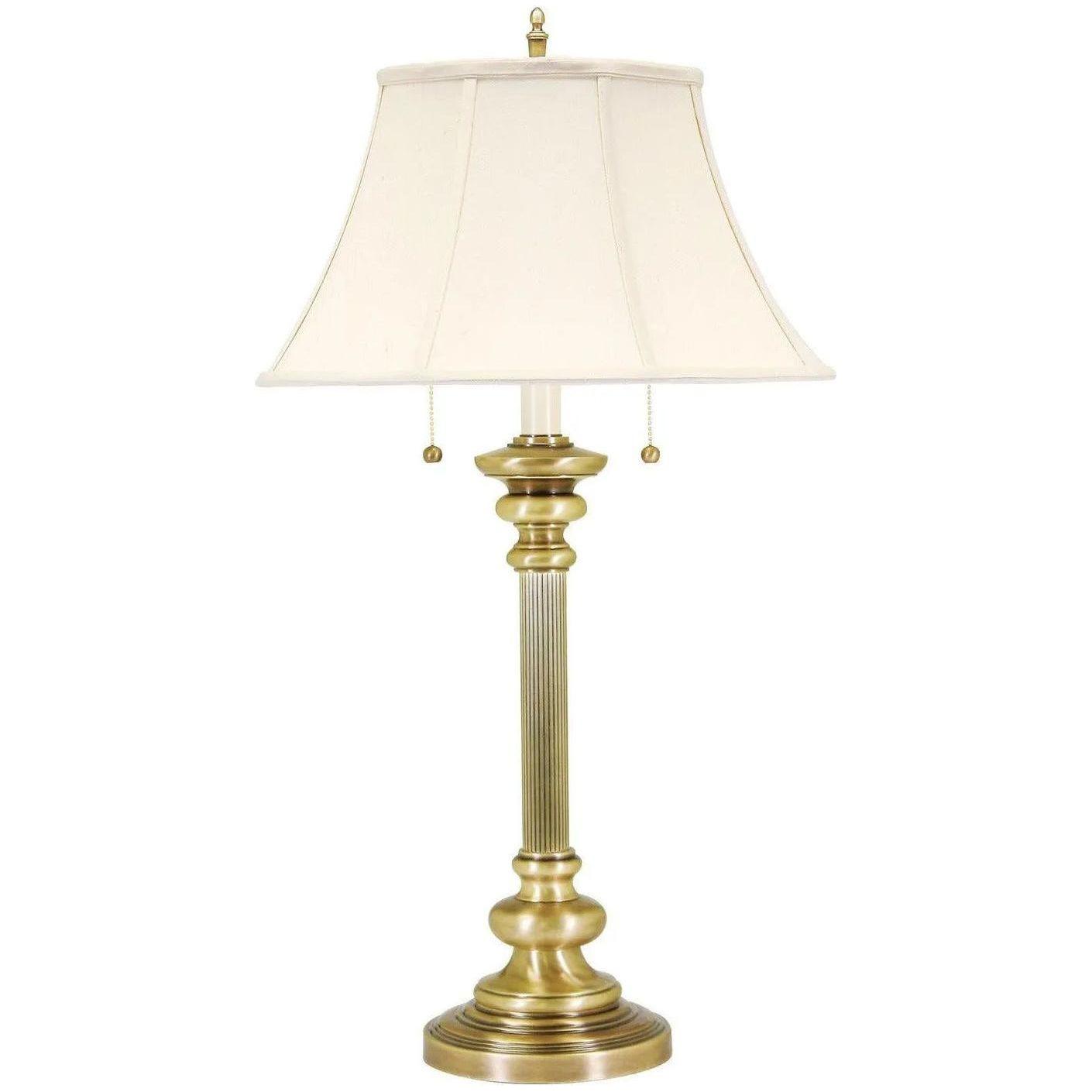 House of Troy - Newport Two Light Table Lamp - N651-AB - Canada Light Shop