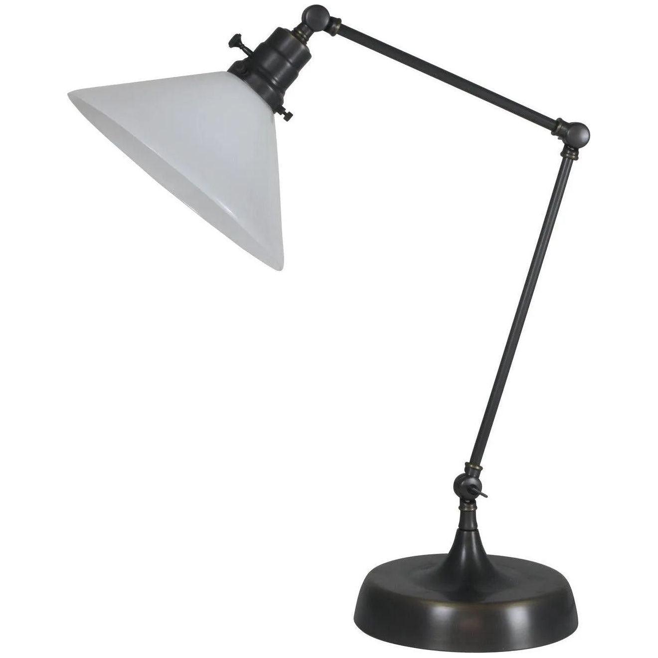 House of Troy - Otis One Light Table Lamp - OT650-OB-WT - Canada Light Shop