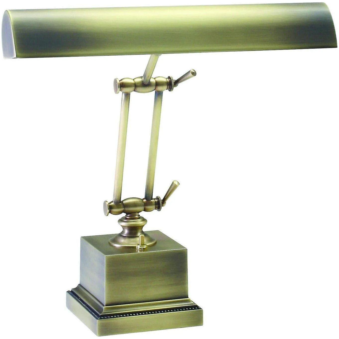 House of Troy - Piano Desk 14-Inch Two Light Lamp - P14-202-AB - Canada Light Shop