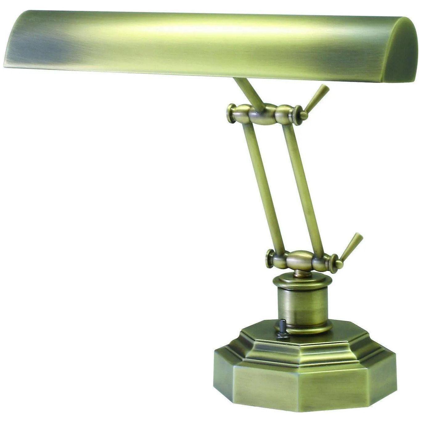 House of Troy - Piano Desk 14-Inch Two Light Lamp - P14-203-AB - Canada Light Shop