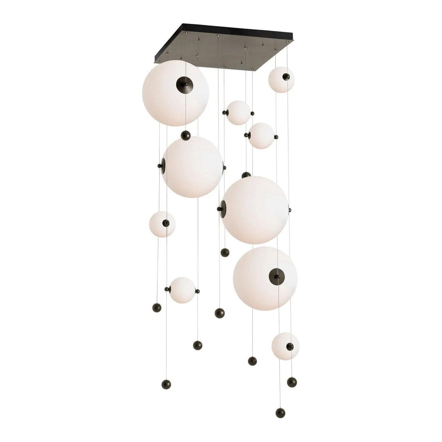 Hubbardton Forge - Abacus LED Square Multi-Light Pendant - 139051-LED-STND-14-GG0694 - Canada Light Shop
