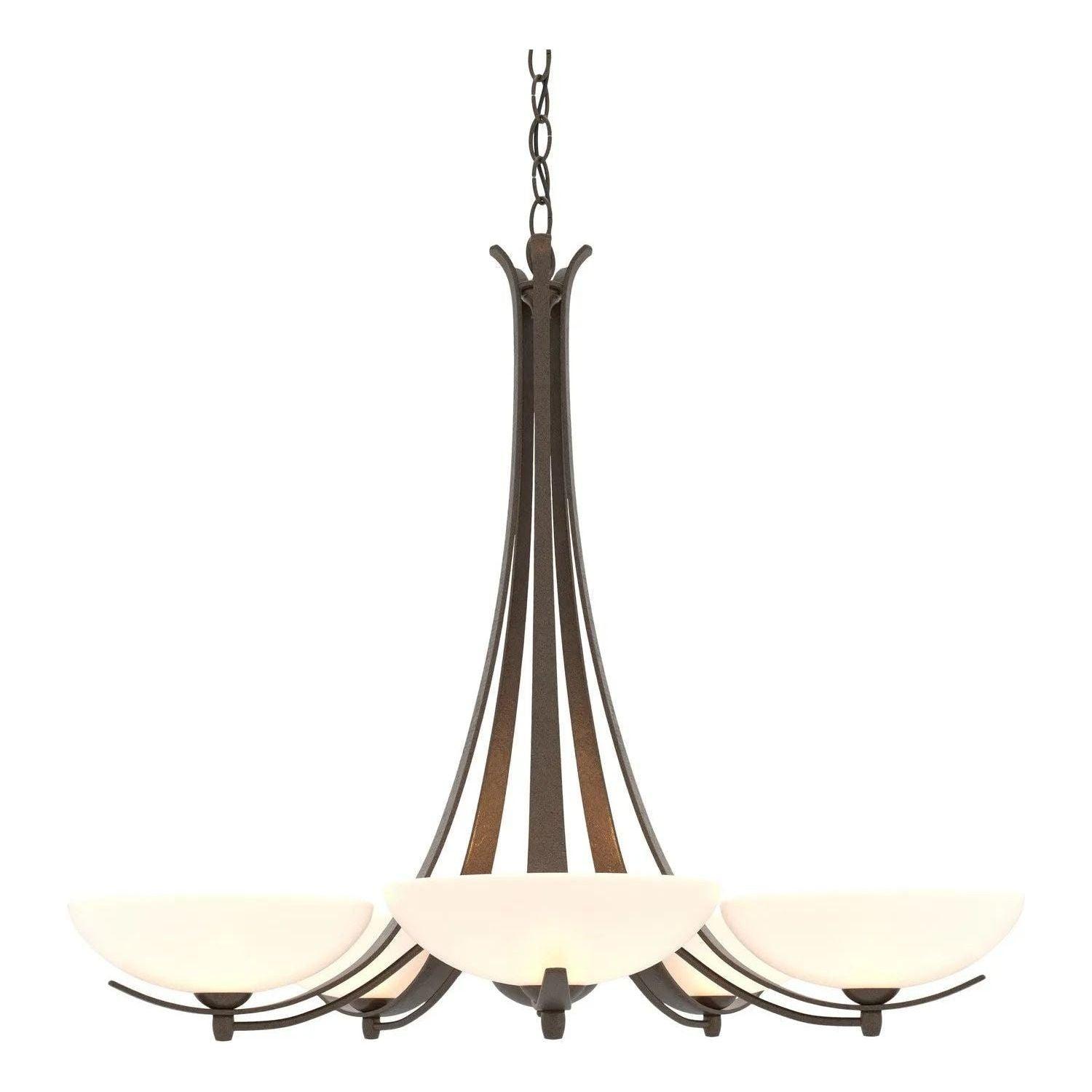 Hubbardton Forge - Aegis Chandelier - 101261-SKT-05-GG0123 - Canada Light Shop