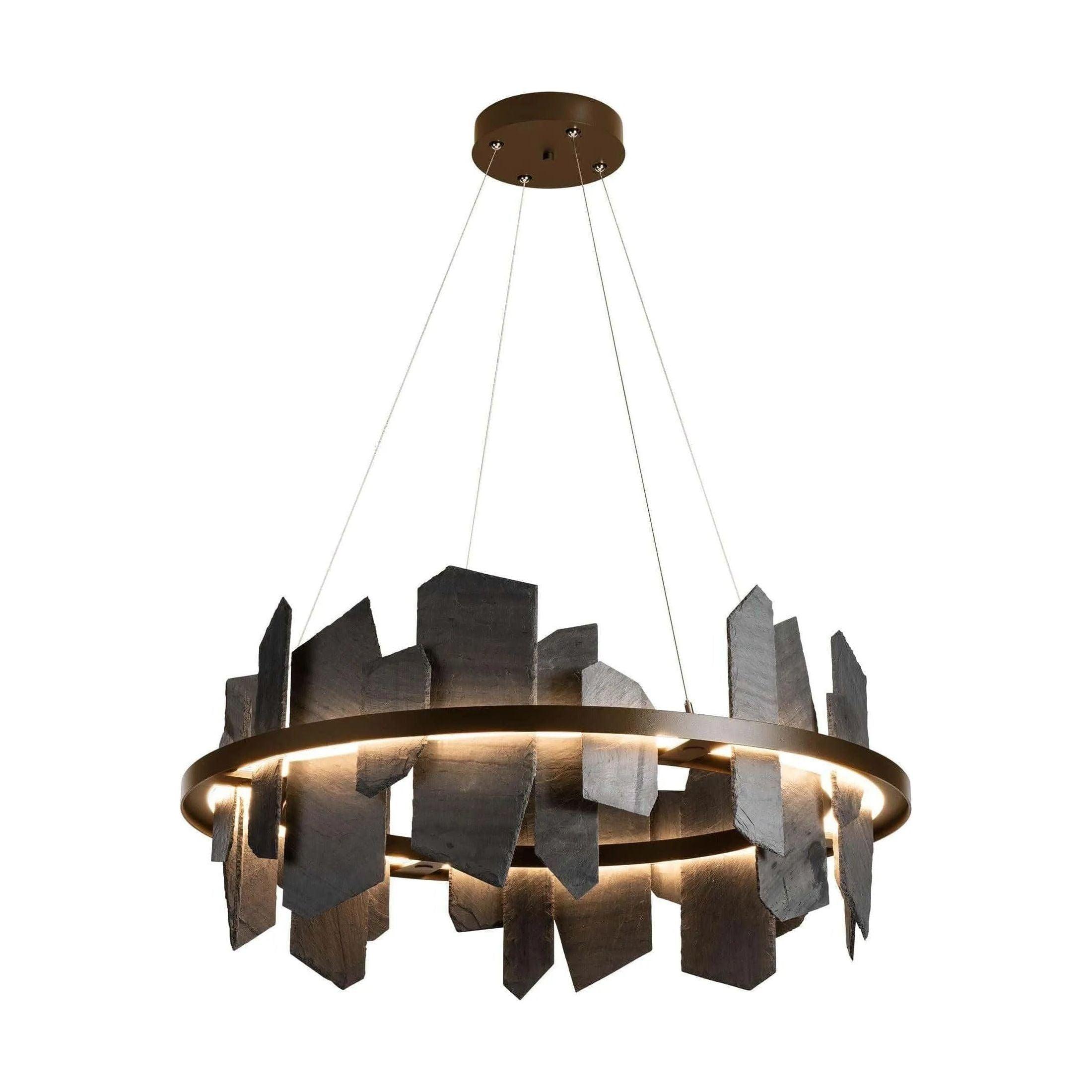 Hubbardton Forge - Ardesia Circular LED Pendant - 139665-LED-STND-05-SL - Canada Light Shop