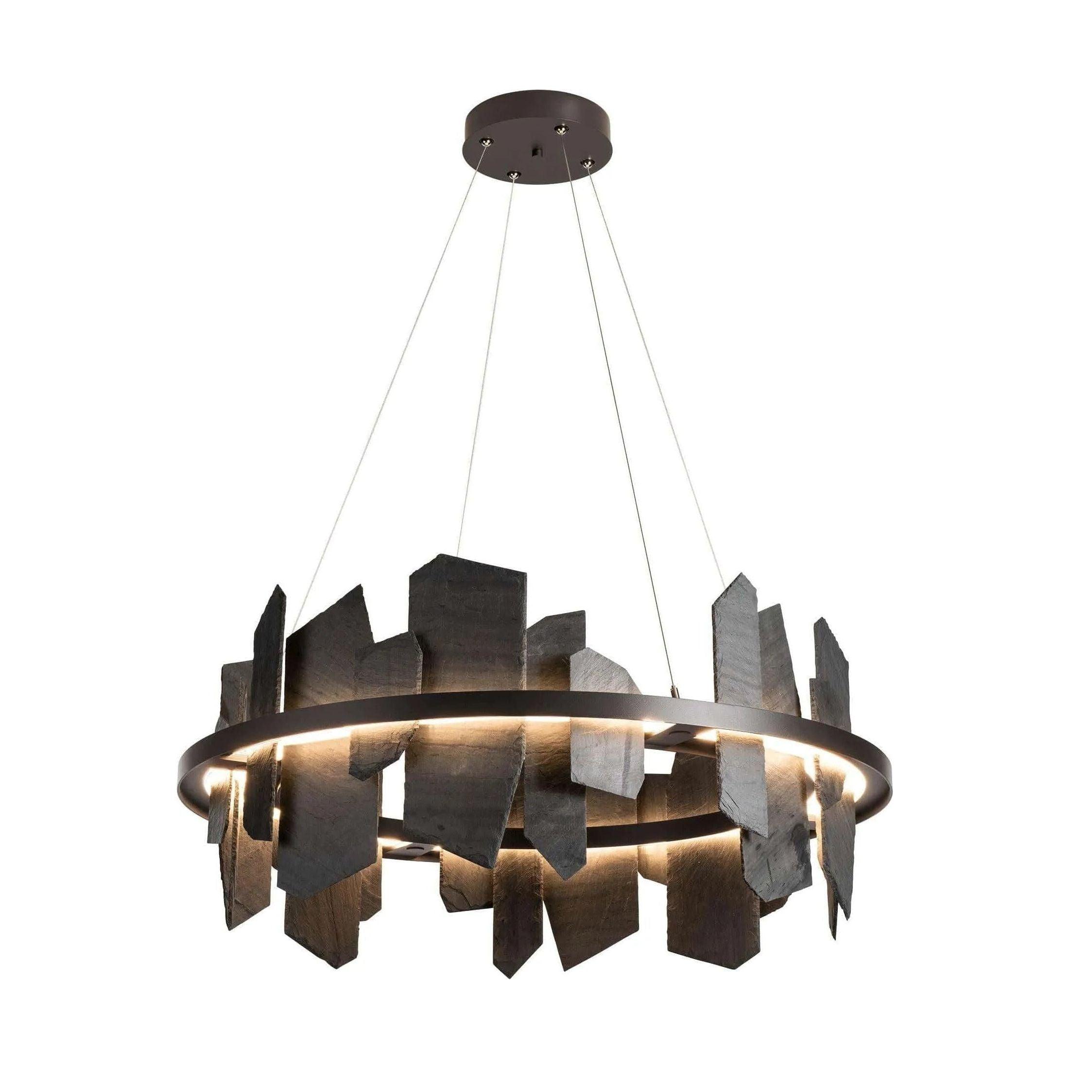 Hubbardton Forge - Ardesia Circular LED Pendant - 139665-LED-STND-07-SL - Canada Light Shop
