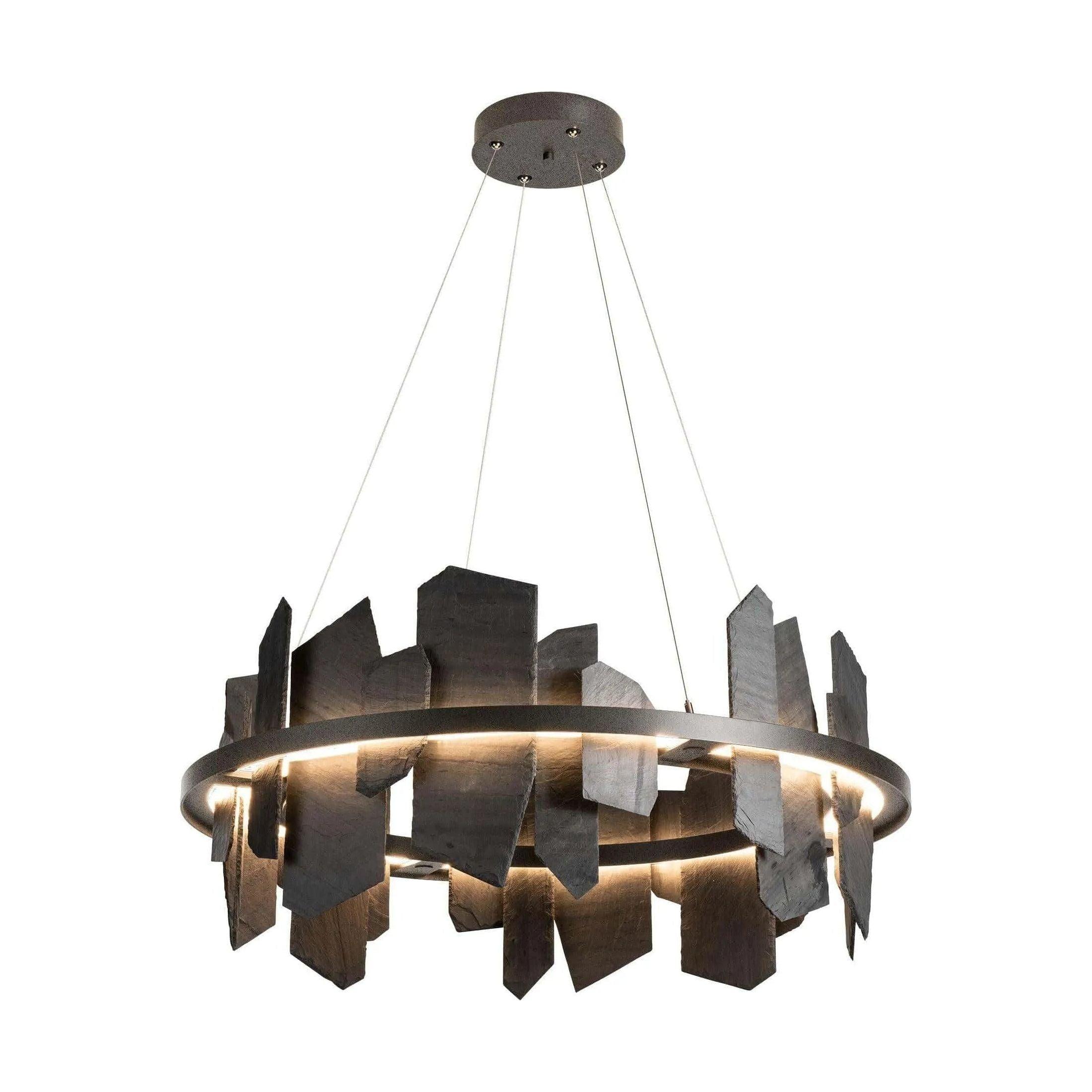Hubbardton Forge - Ardesia Circular LED Pendant - 139665-LED-STND-20-SL - Canada Light Shop