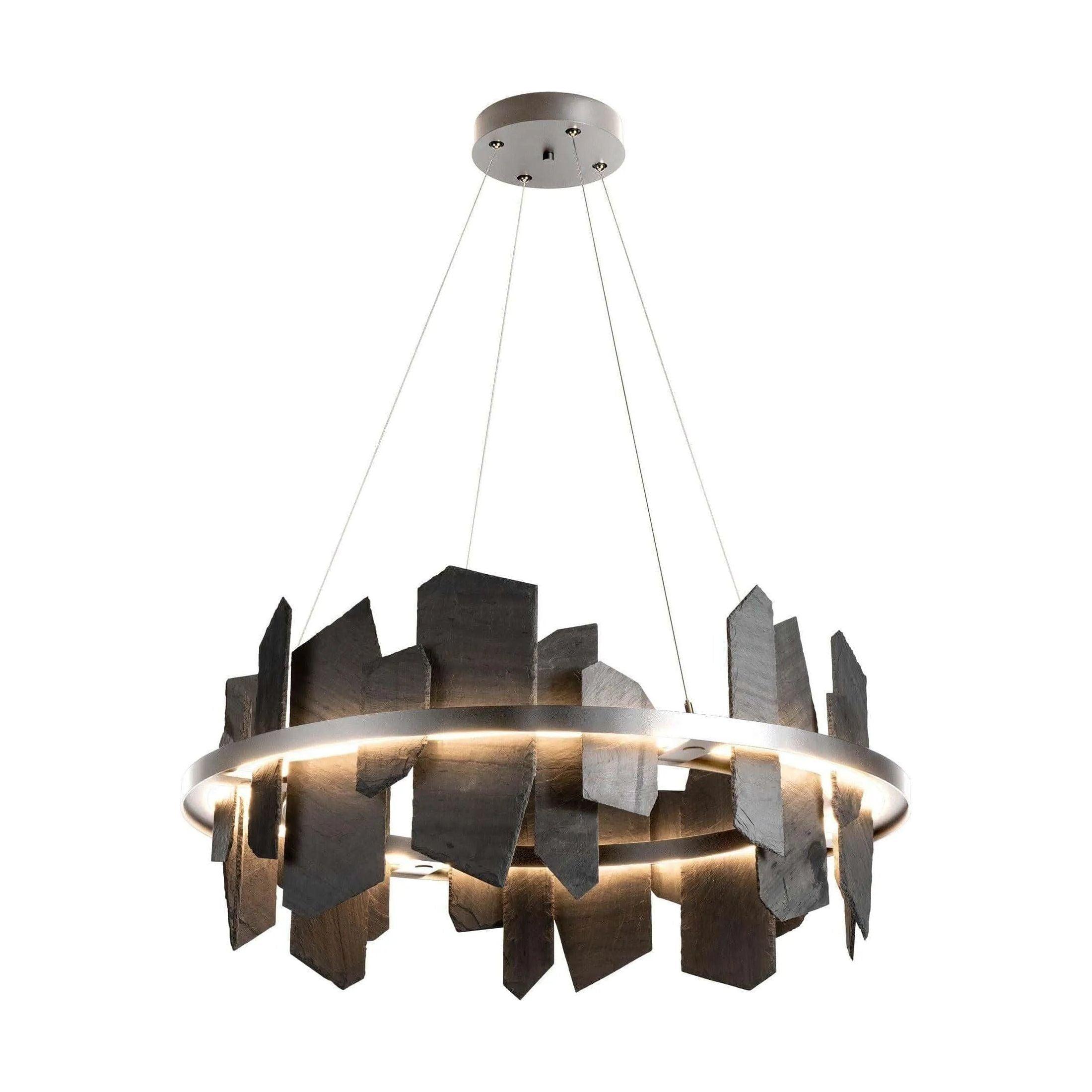 Hubbardton Forge - Ardesia Circular LED Pendant - 139665-LED-STND-85-SL - Canada Light Shop