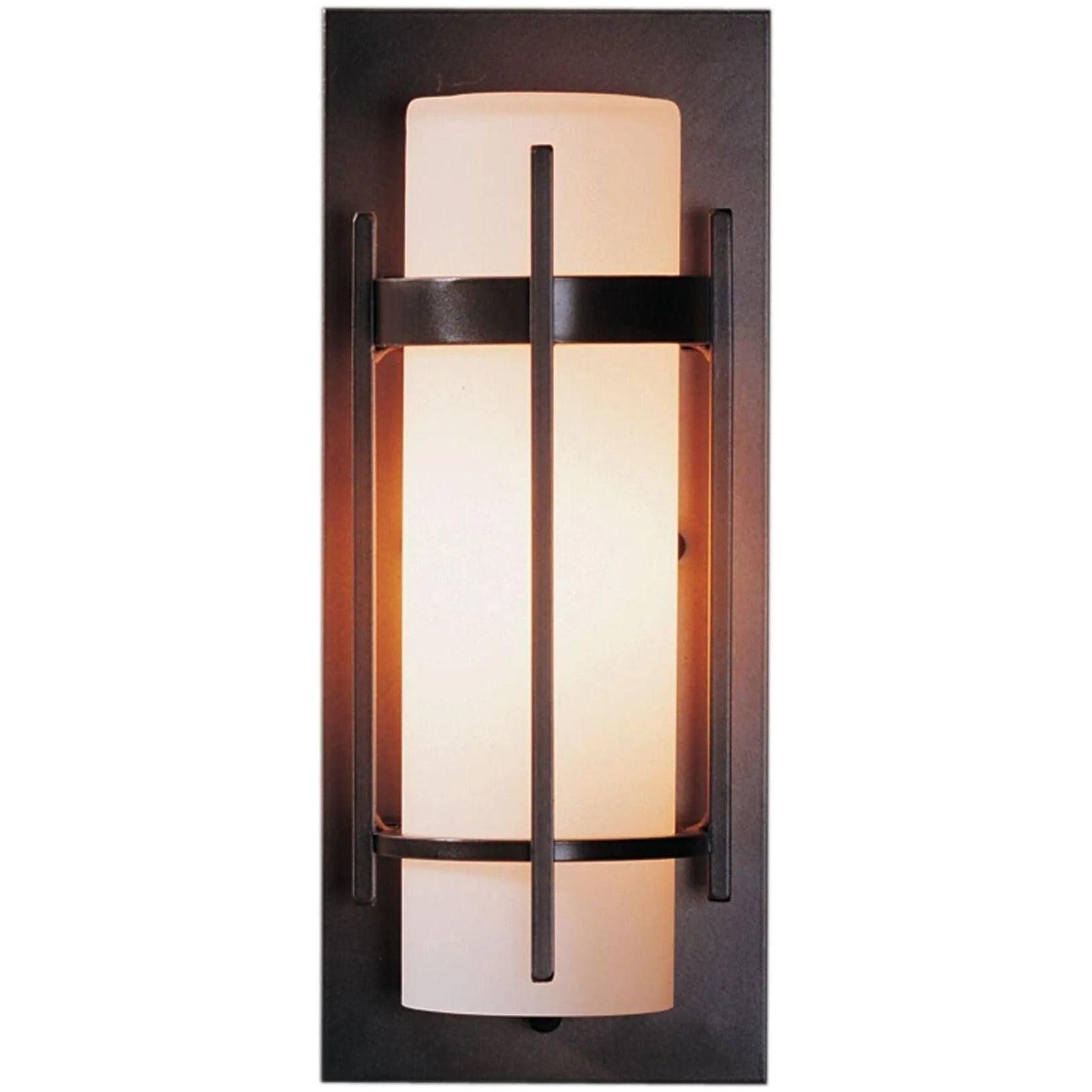 Hubbardton Forge - Banded 12-Inch One Light Outdoor Wall Sconce - 305892-SKT-77-GG0066 - Canada Light Shop