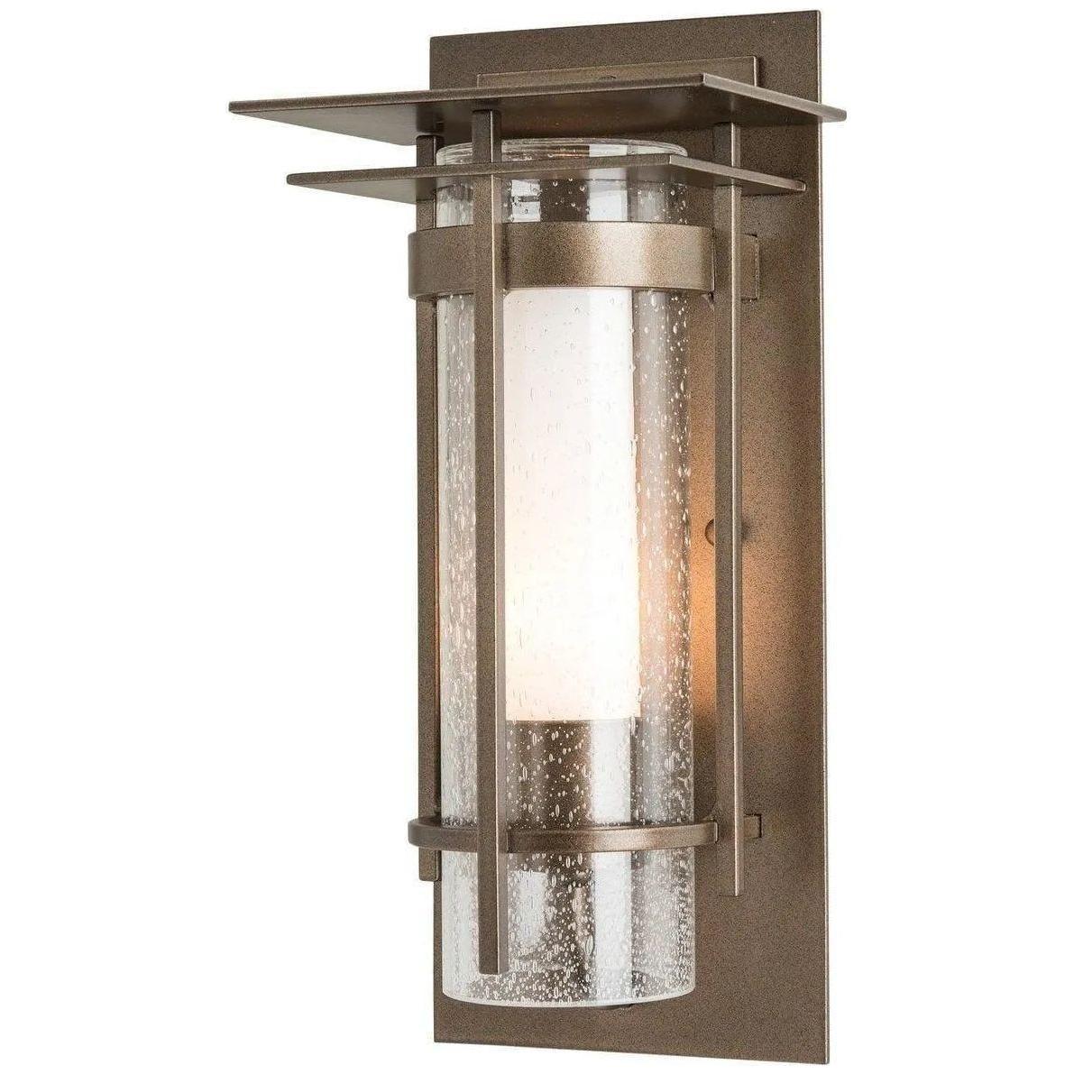 Hubbardton Forge - Banded 12-Inch One Light Outdoor Wall Sconce - 305996-SKT-77-ZS0654 - Canada Light Shop