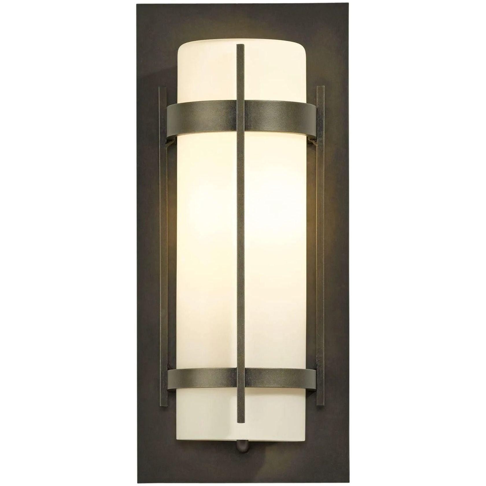 Hubbardton Forge - Banded 15-Inch One Light Outdoor Wall Sconce - 305893-SKT-77-GG0034 - Canada Light Shop