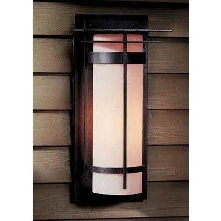 Hubbardton Forge - Banded 20-Inch One Light Outdoor Wall Sconce - 305994-SKT-20-GG0037 - Canada Light Shop