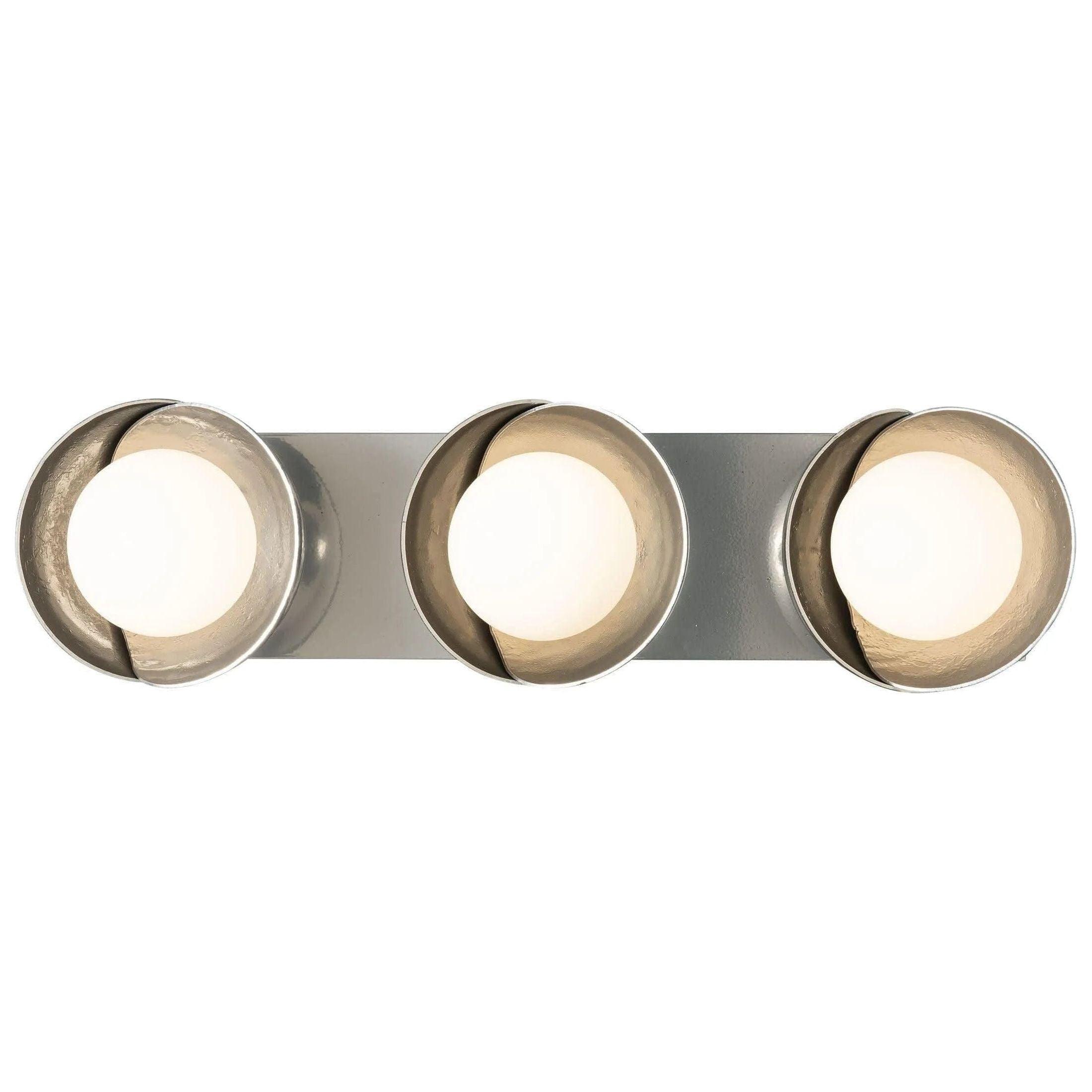Hubbardton Forge - Brooklyn 3-Light Straight Double Shade Bath Sconce - 201378-SKT-85-85-GG0711 - Canada Light Shop