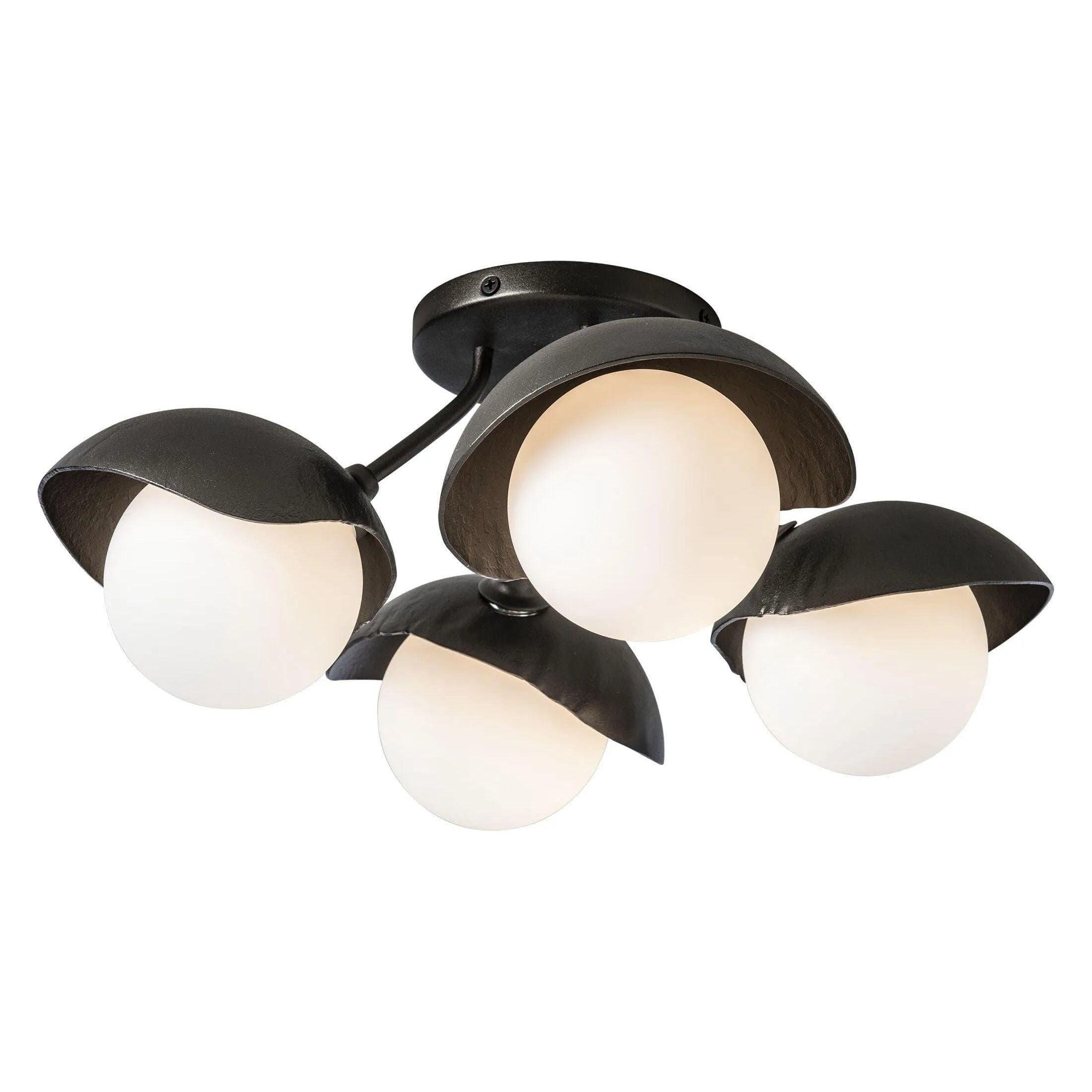 Hubbardton Forge - Brooklyn 4-Light Single Shade Semi-Flush - 121375-SKT-14-14-GG0711 - Canada Light Shop