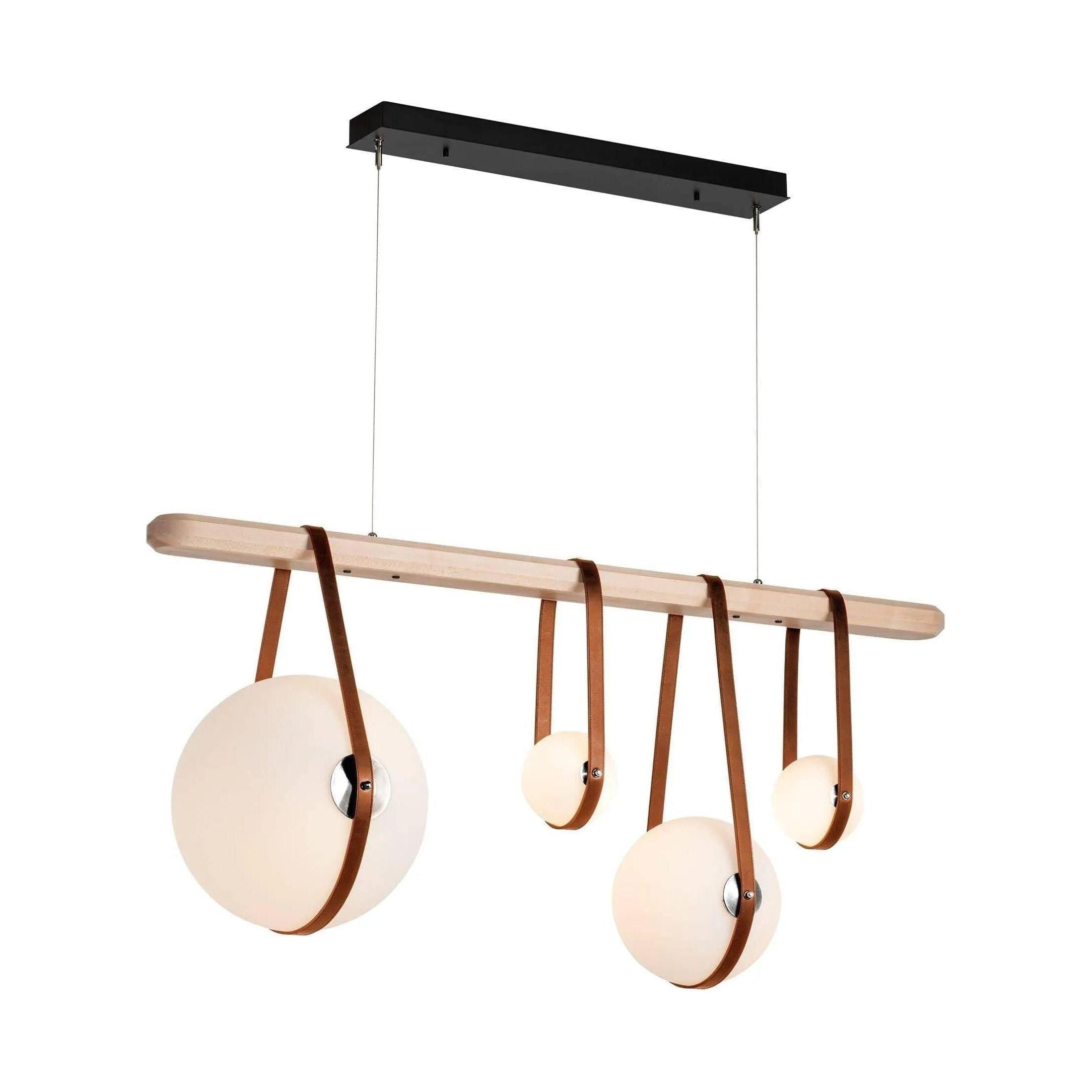 Hubbardton Forge - Derby Linear 4-Light LED Pendant - 131043-LED-STND-10-24-LC-WD-GG0702 - Canada Light Shop