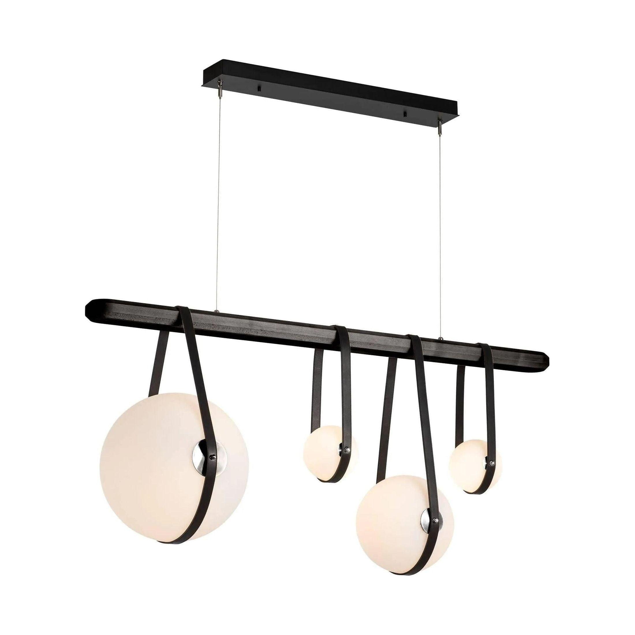 Hubbardton Forge - Derby Linear 4-Light LED Pendant - 131043-LED-STND-10-24-LK-WB-GG0702 - Canada Light Shop