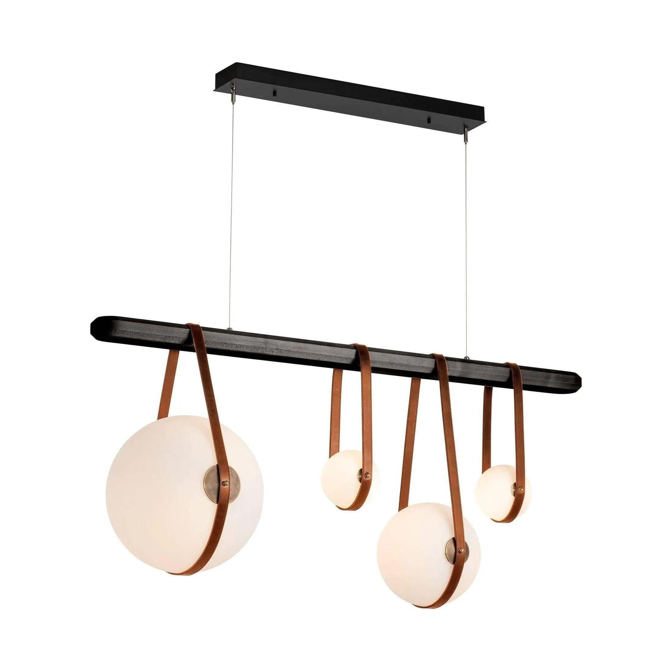 Hubbardton Forge - Derby Linear 4-Light LED Pendant - 131043-LED-STND-10-27-LC-WB-GG0702 - Canada Light Shop