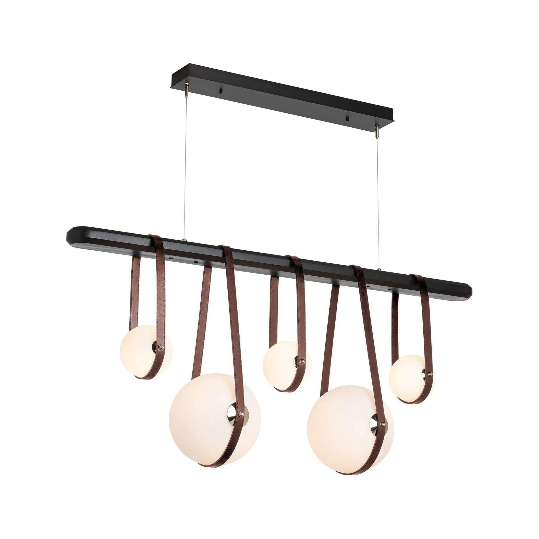 Hubbardton Forge - Derby Linear 5-Light LED Pendant - 131046-LED-STND-10-24-LB-WB-GG0701 - Canada Light Shop