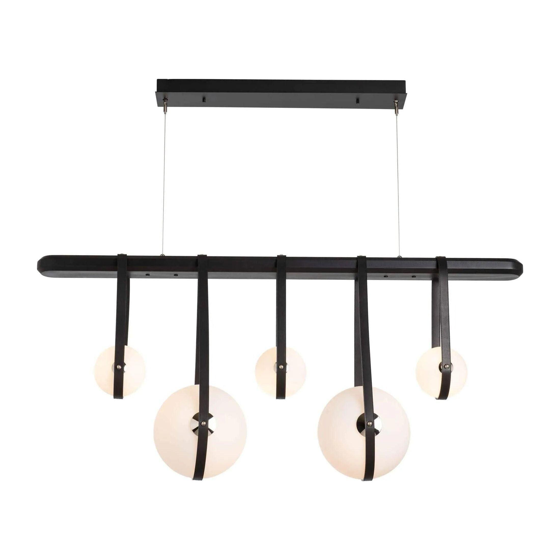 Hubbardton Forge - Derby Linear 5-Light LED Pendant - 131046-LED-STND-10-24-LK-WB-GG0701 - Canada Light Shop