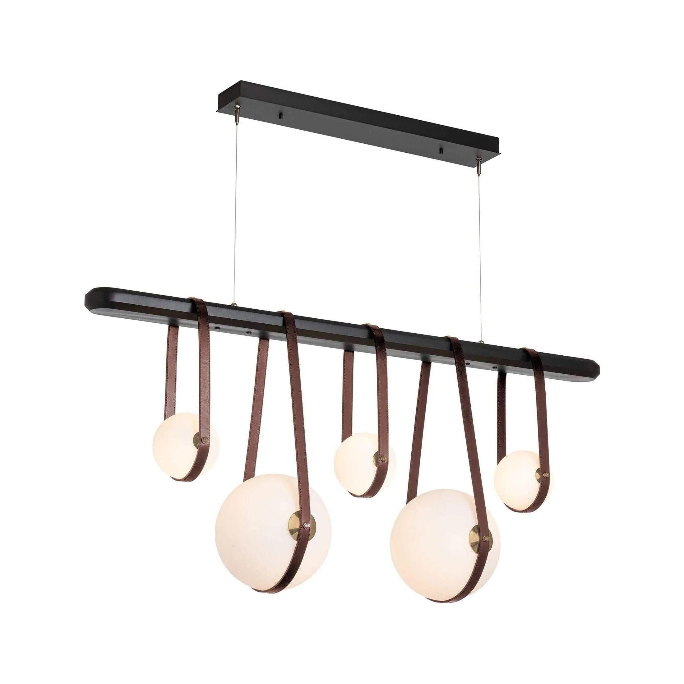 Hubbardton Forge - Derby Linear 5-Light LED Pendant - 131046-LED-STND-10-27-LB-WB-GG0701 - Canada Light Shop