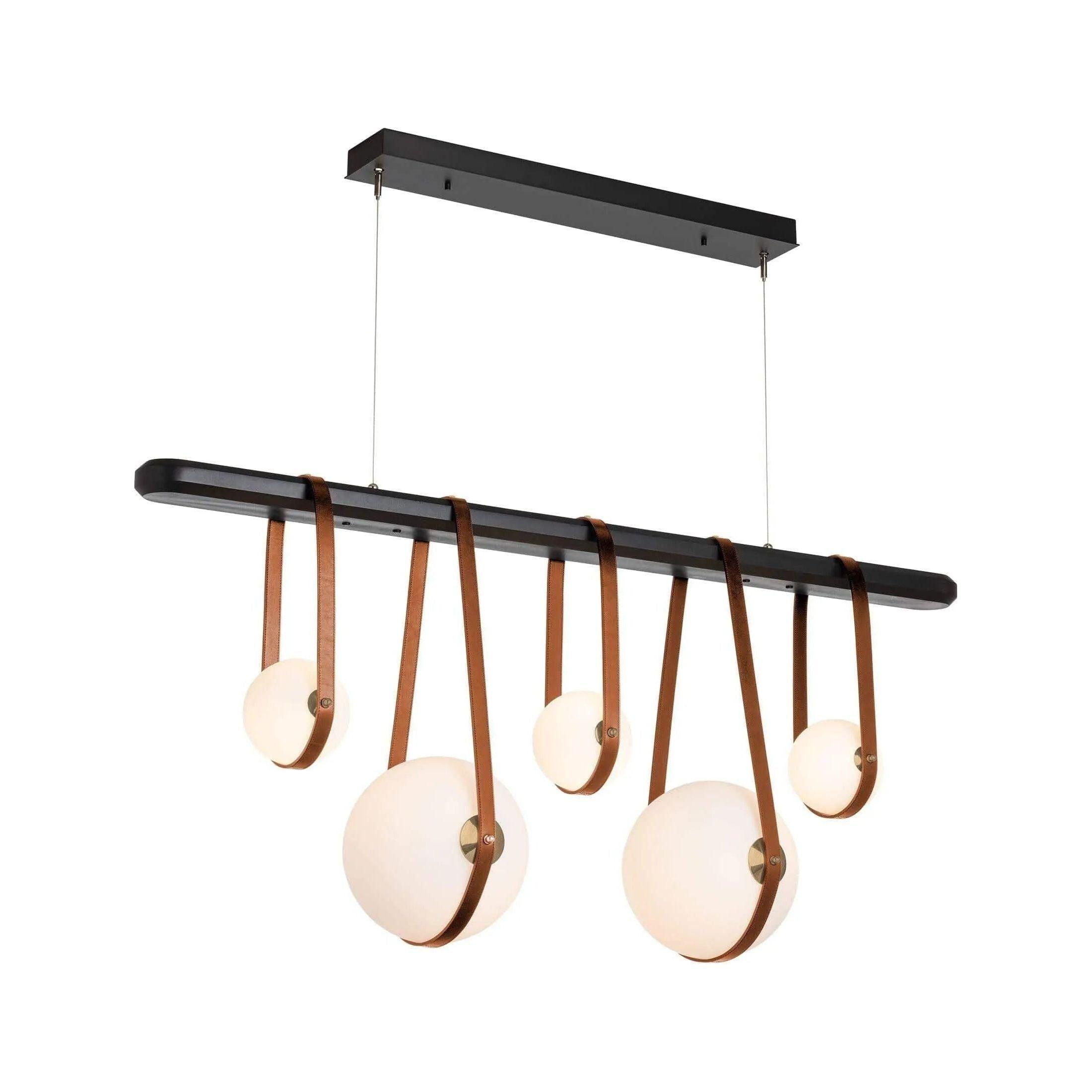 Hubbardton Forge - Derby Linear 5-Light LED Pendant - 131046-LED-STND-10-27-LC-WB-GG0701 - Canada Light Shop