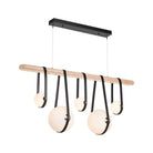 Hubbardton Forge - Derby Linear 5-Light LED Pendant - 131046-LED-STND-10-27-LK-WD-GG0701 - Canada Light Shop