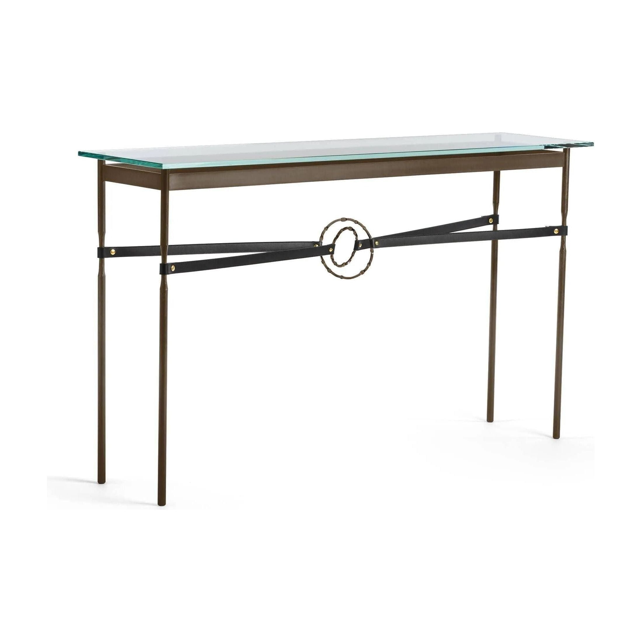 Hubbardton Forge - Equus Black Leather Console Table - 750118-05-05-LK-VA0714 - Canada Light Shop