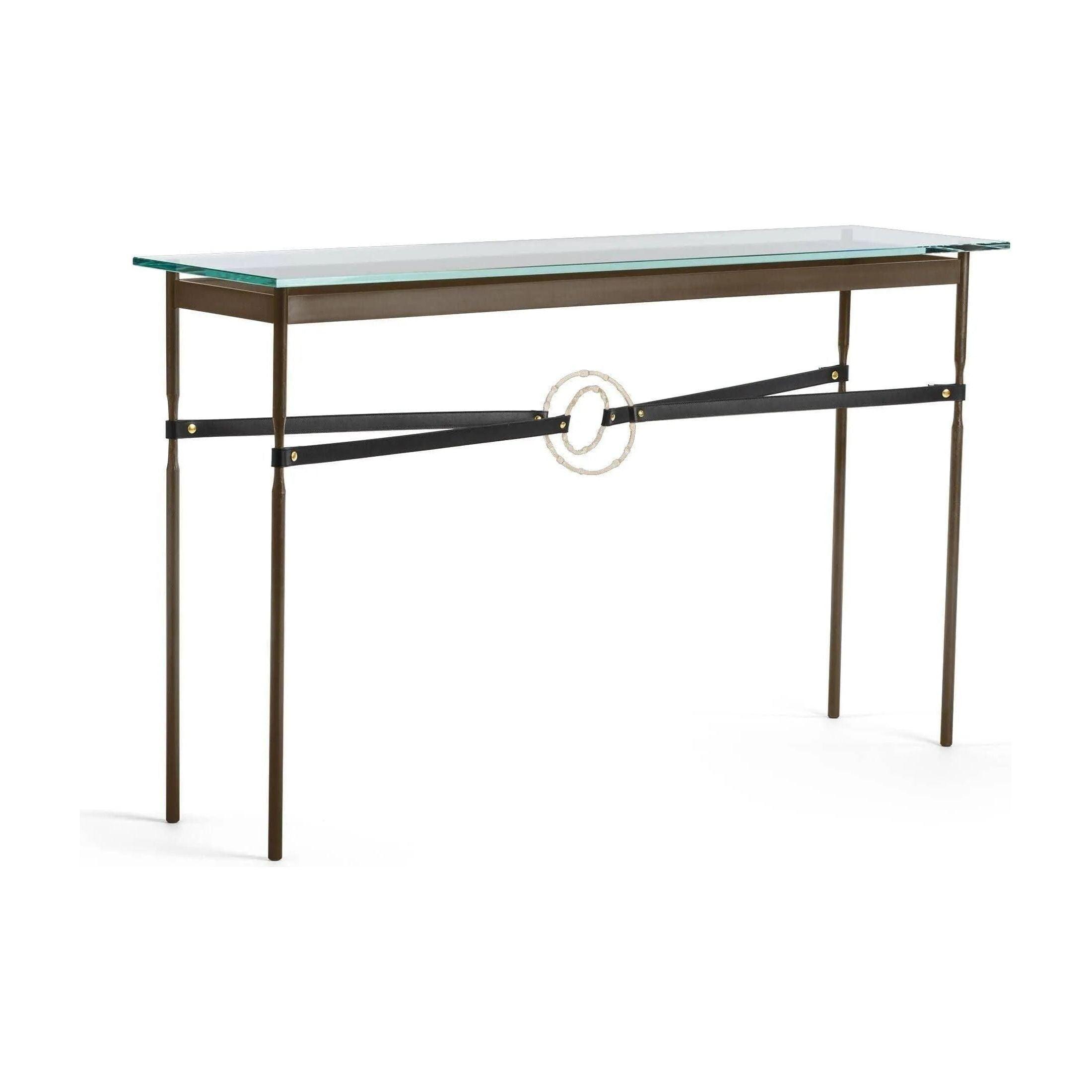 Hubbardton Forge - Equus Black Leather Console Table - 750118-05-84-LK-VA0714 - Canada Light Shop