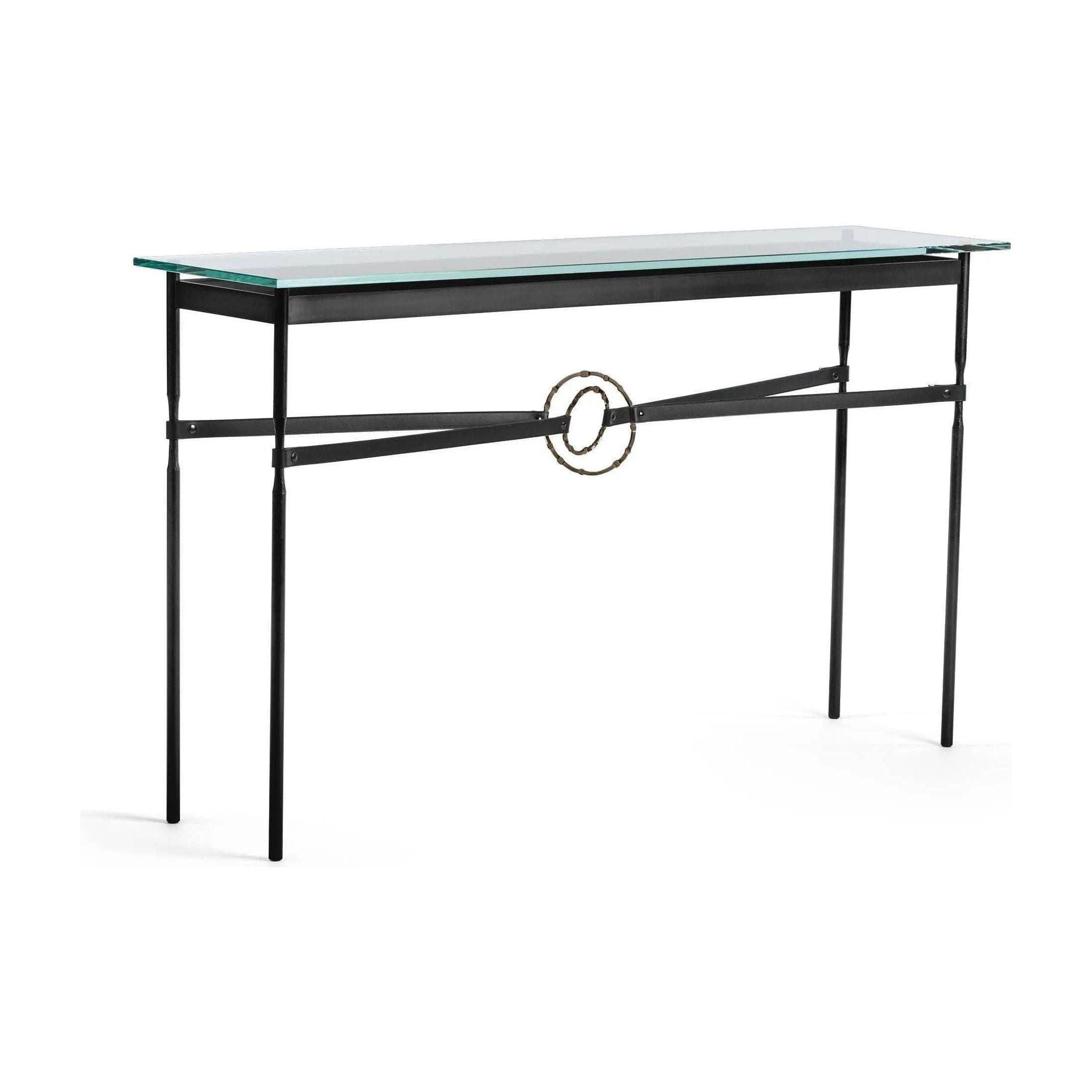 Hubbardton Forge - Equus Black Leather Console Table - 750118-10-05-LK-VA0714 - Canada Light Shop