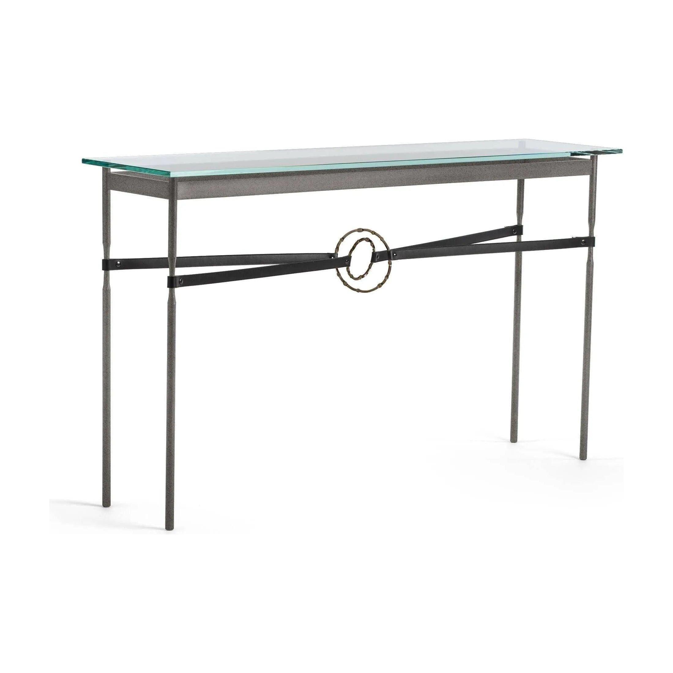 Hubbardton Forge - Equus Black Leather Console Table - 750118-20-05-LK-VA0714 - Canada Light Shop