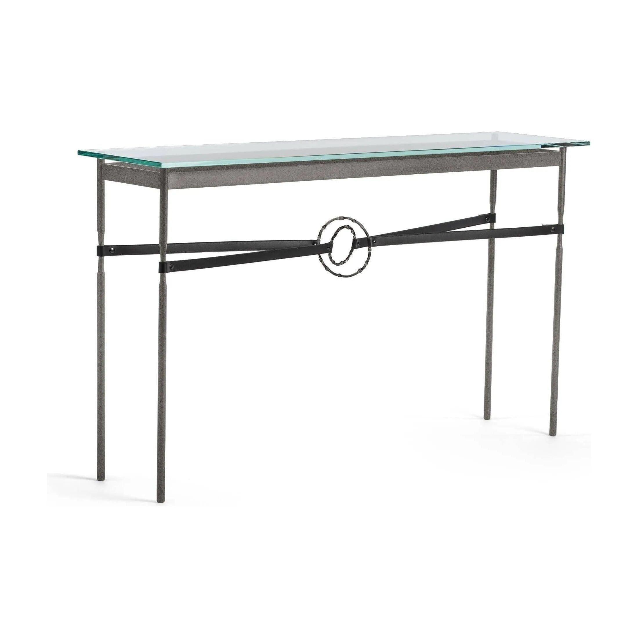 Hubbardton Forge - Equus Black Leather Console Table - 750118-20-07-LK-VA0714 - Canada Light Shop