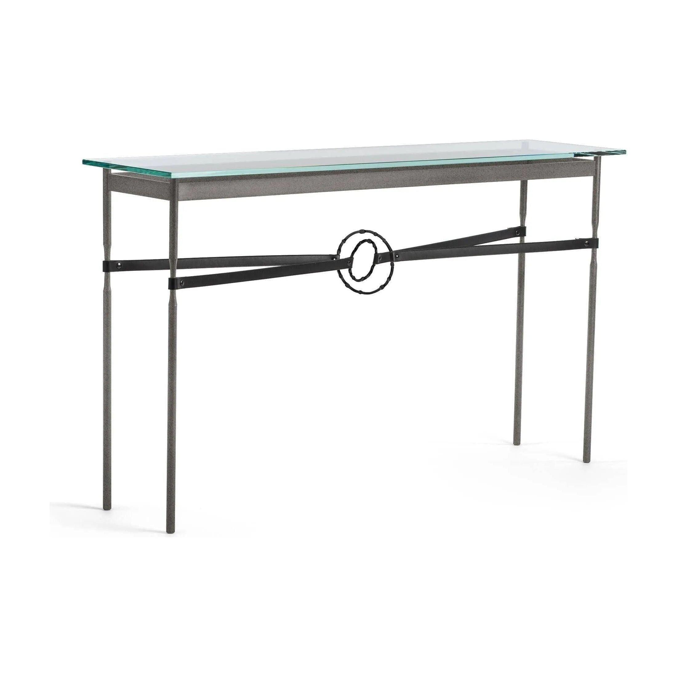 Hubbardton Forge - Equus Black Leather Console Table - 750118-20-10-LK-VA0714 - Canada Light Shop