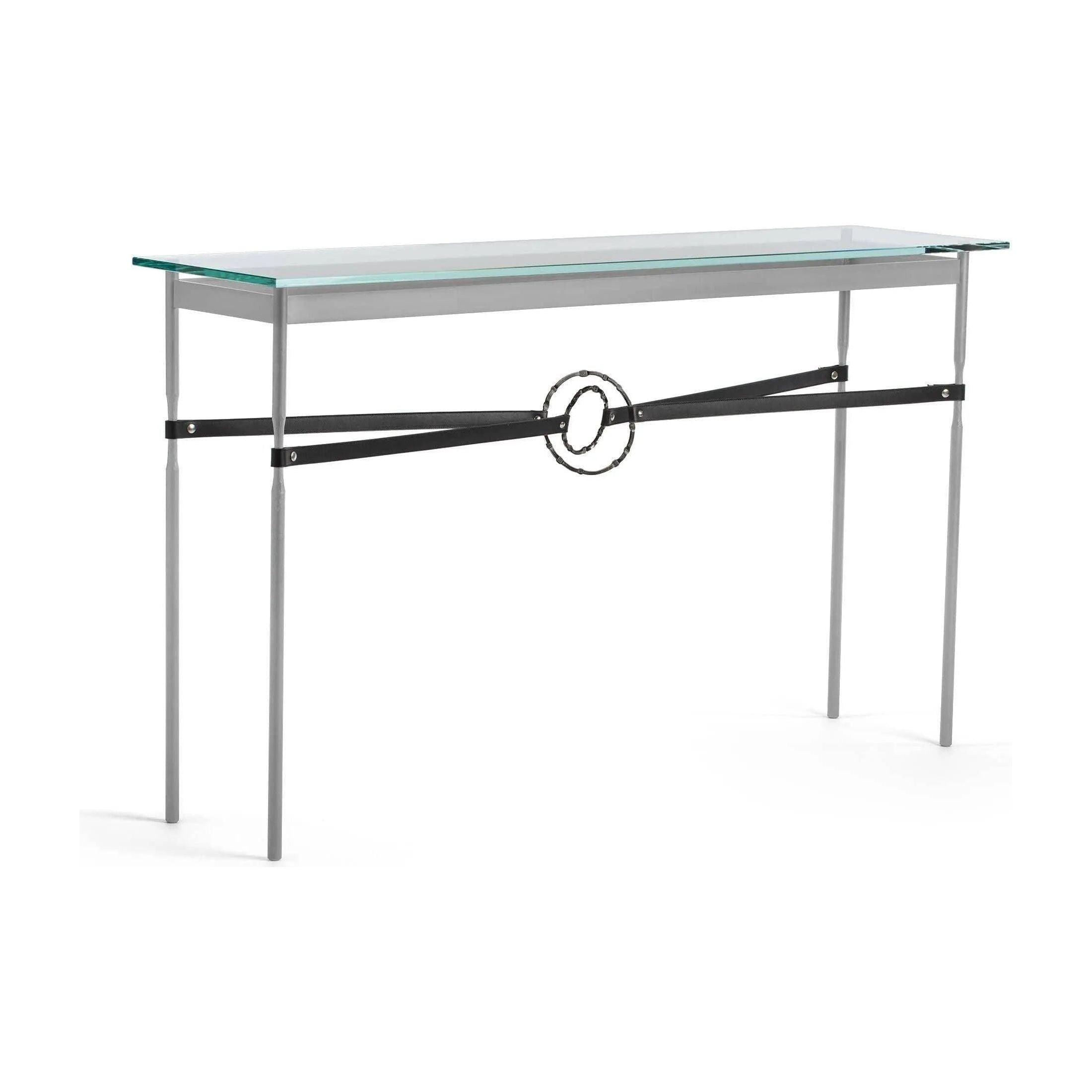 Hubbardton Forge - Equus Black Leather Console Table - 750118-82-07-LK-VA0714 - Canada Light Shop