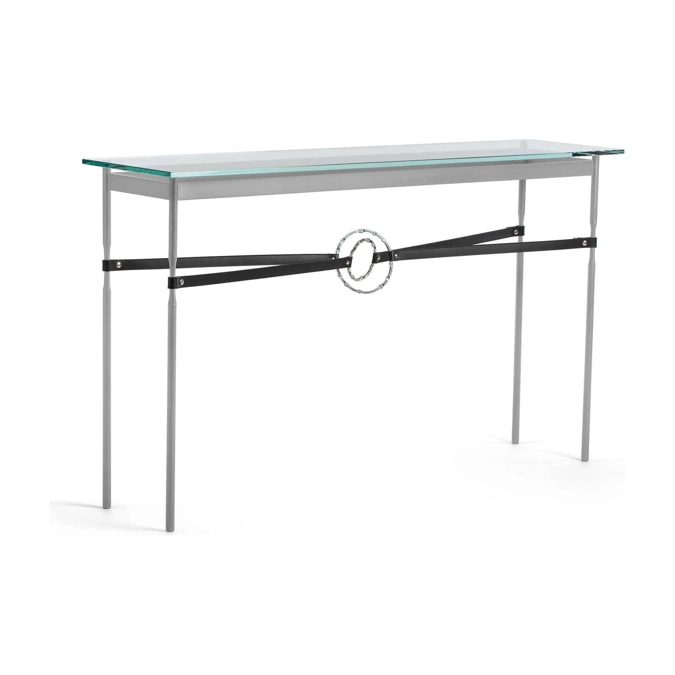 Hubbardton Forge - Equus Black Leather Console Table - 750118-82-85-LK-VA0714 - Canada Light Shop