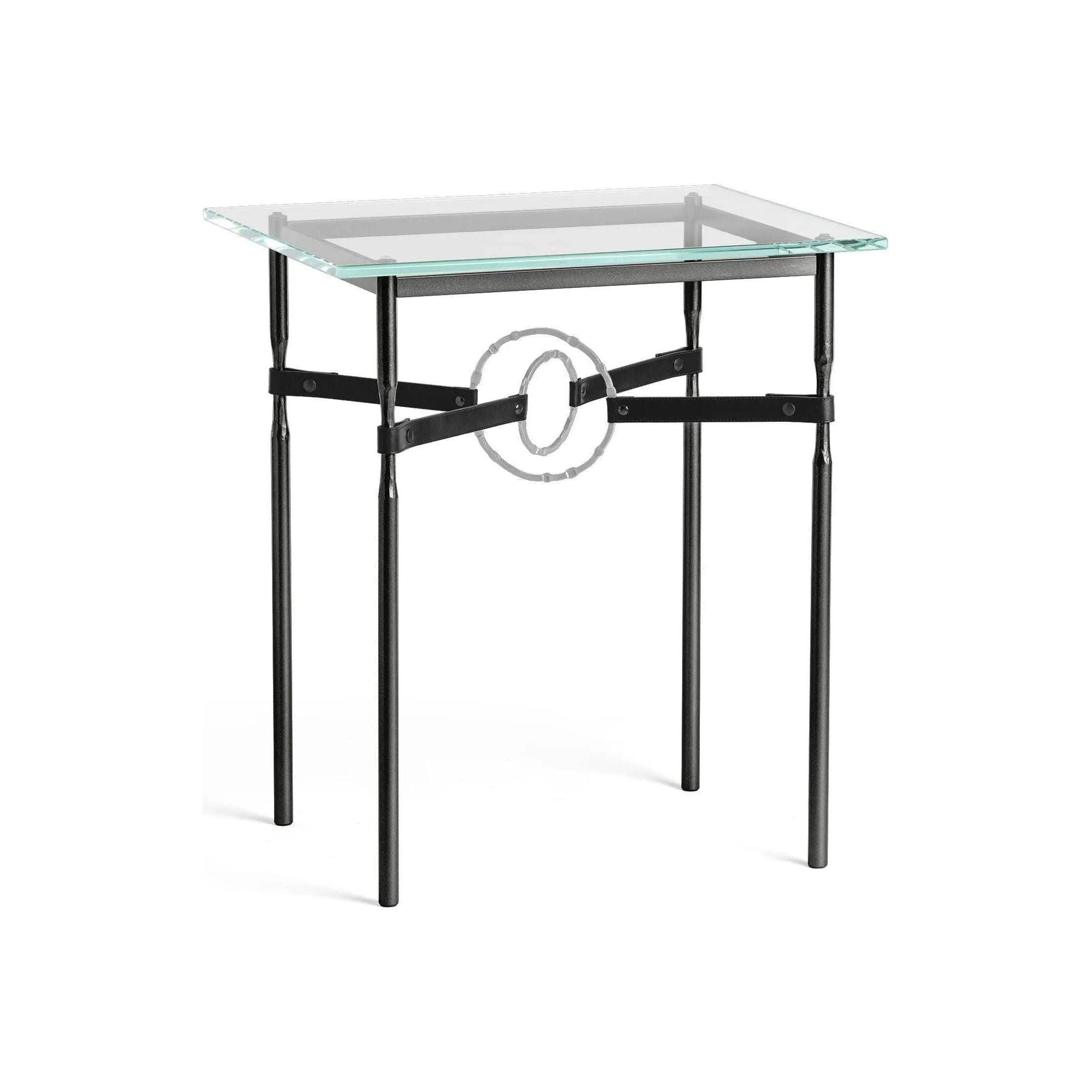 Hubbardton Forge - Equus Black Leather Side Table - 750116-10-82-LK-VA0717 - Canada Light Shop