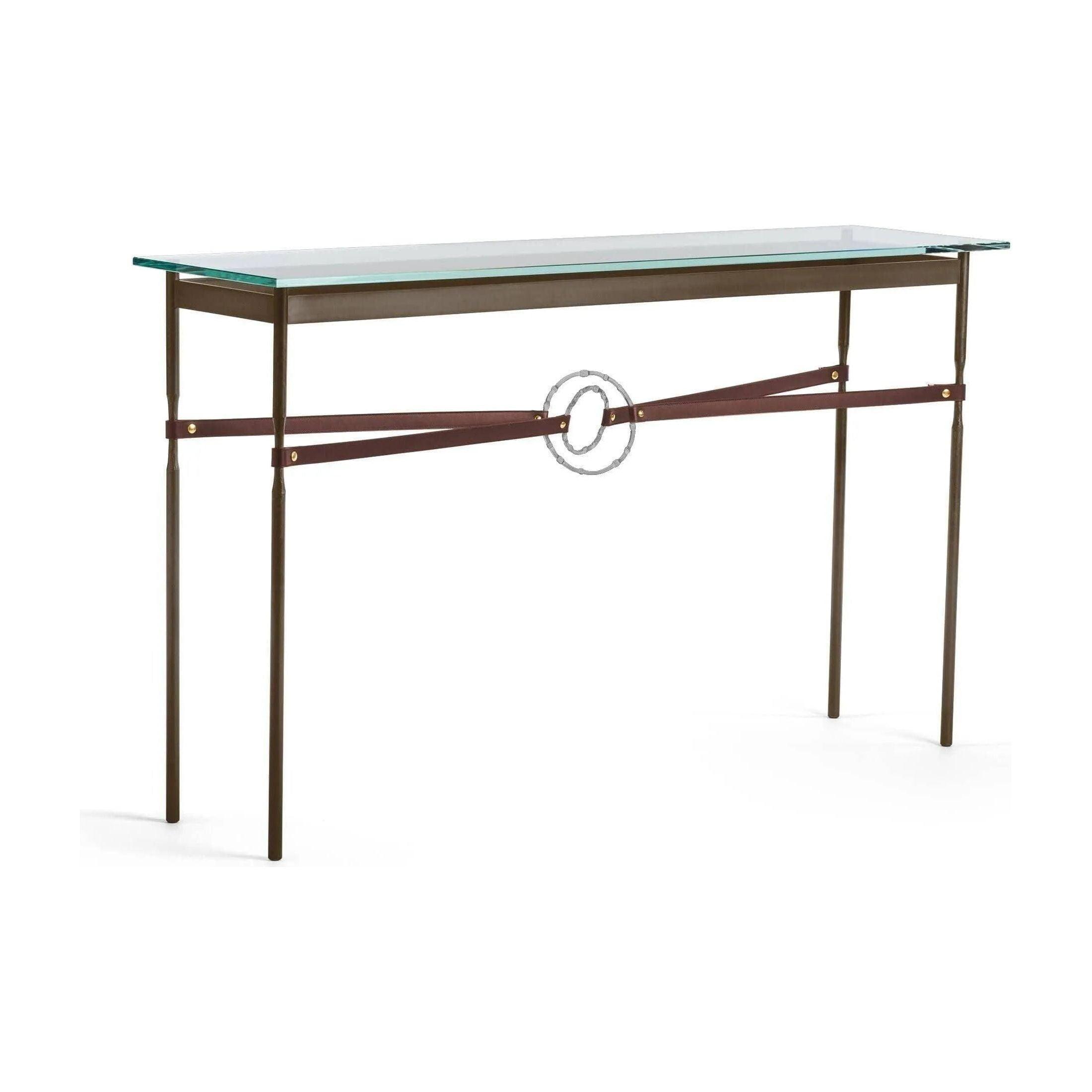 Hubbardton Forge - Equus Brown Leather Console Table - 750118-05-82-LB-VA0714 - Canada Light Shop