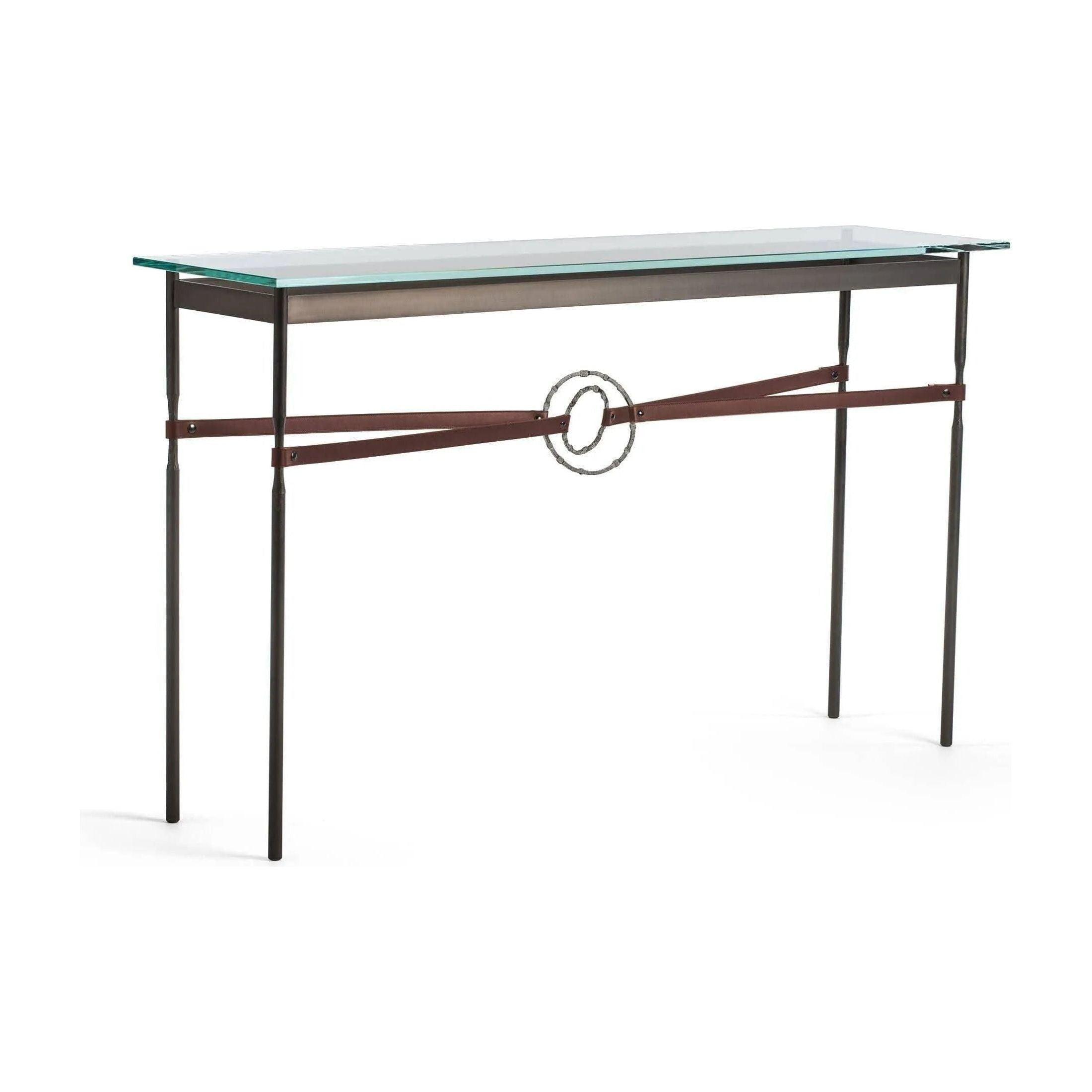 Hubbardton Forge - Equus Brown Leather Console Table - 750118-07-20-LB-VA0714 - Canada Light Shop