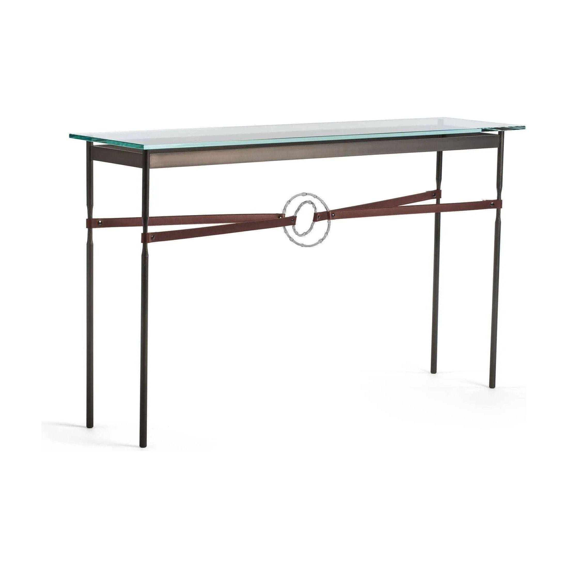 Hubbardton Forge - Equus Brown Leather Console Table - 750118-07-82-LB-VA0714 - Canada Light Shop