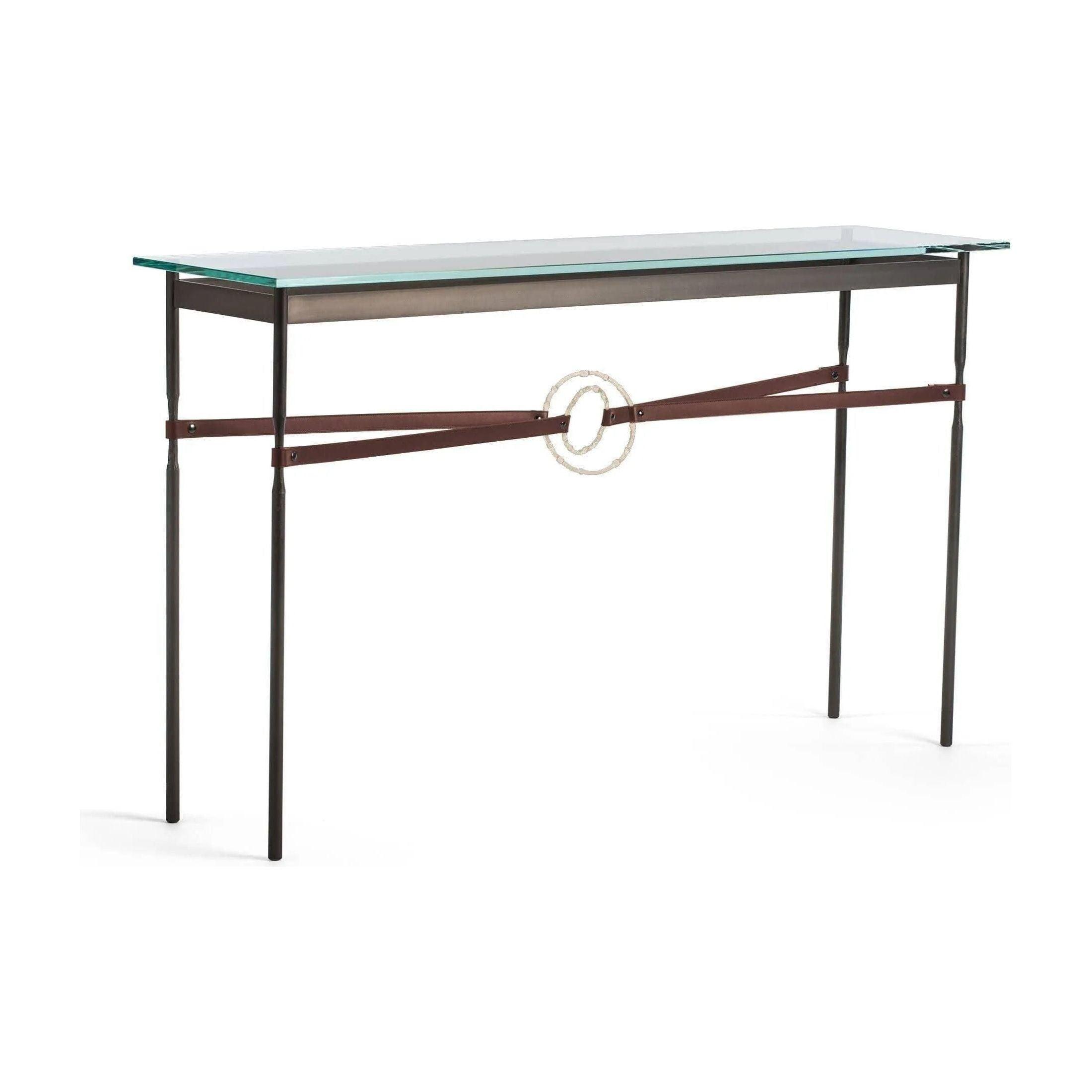 Hubbardton Forge - Equus Brown Leather Console Table - 750118-07-84-LB-VA0714 - Canada Light Shop