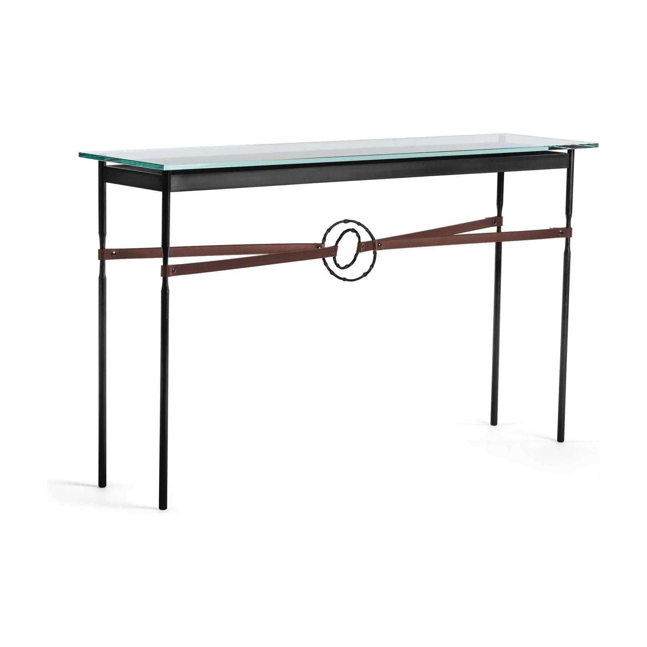 Hubbardton Forge - Equus Brown Leather Console Table - 750118-10-10-LB-VA0714 - Canada Light Shop
