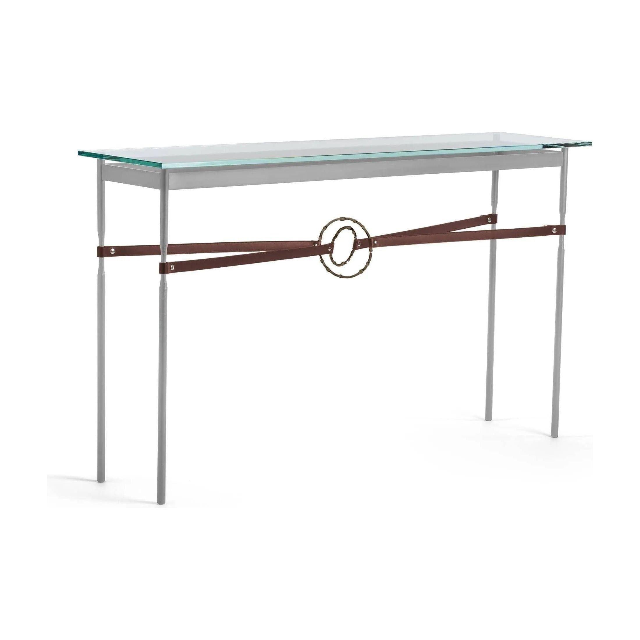Hubbardton Forge - Equus Brown Leather Console Table - 750118-82-05-LB-VA0714 - Canada Light Shop