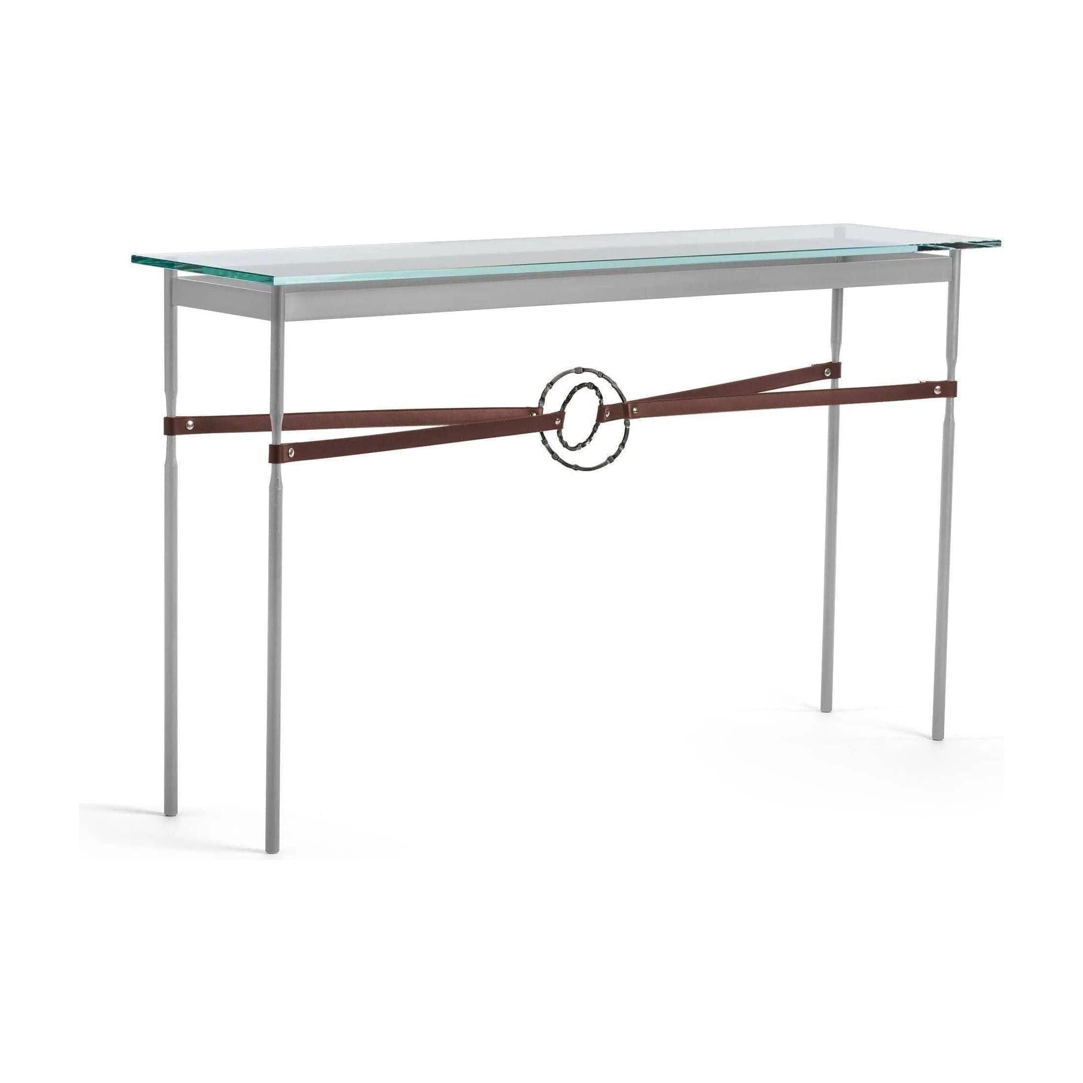 Hubbardton Forge - Equus Brown Leather Console Table - 750118-82-07-LB-VA0714 - Canada Light Shop