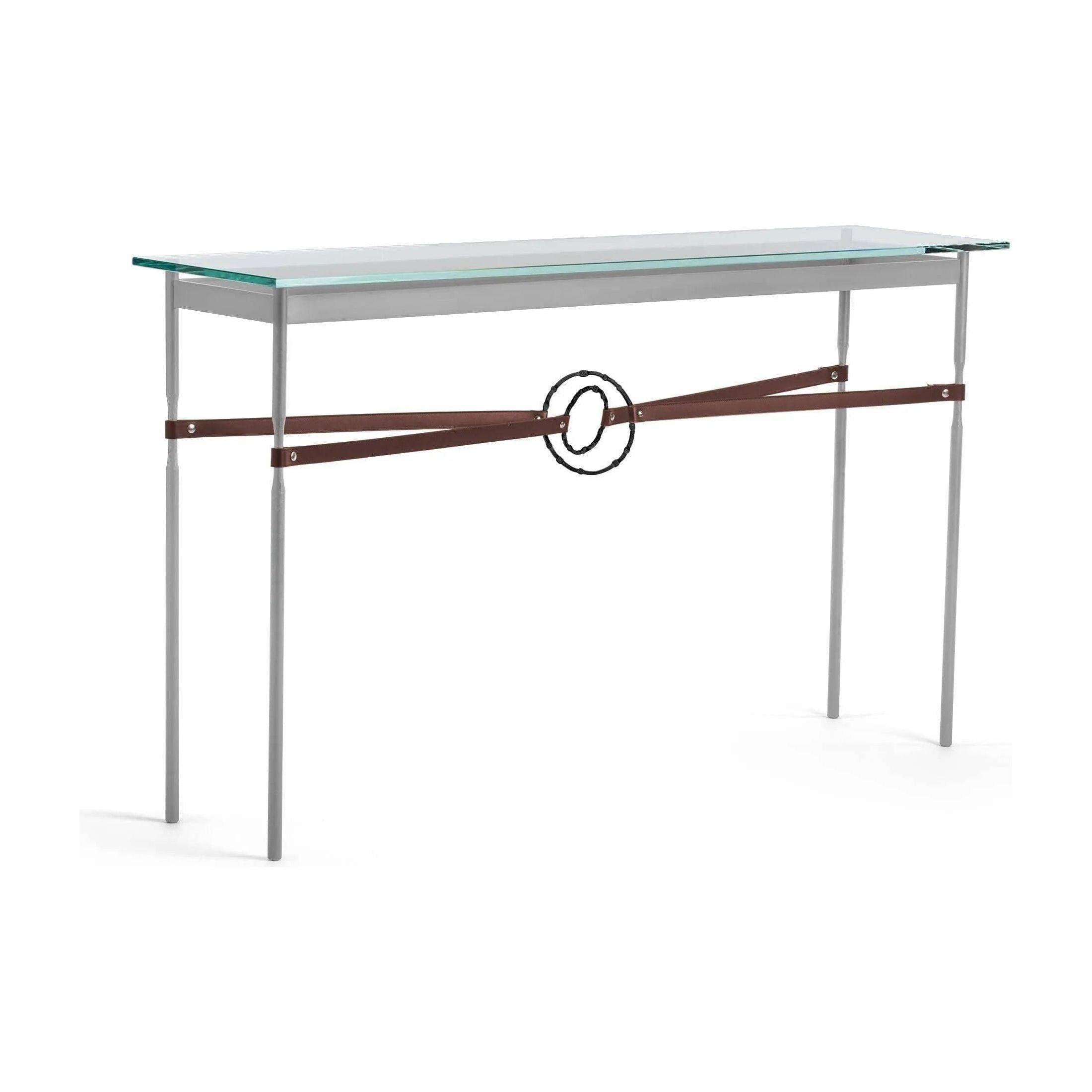 Hubbardton Forge - Equus Brown Leather Console Table - 750118-82-10-LB-VA0714 - Canada Light Shop