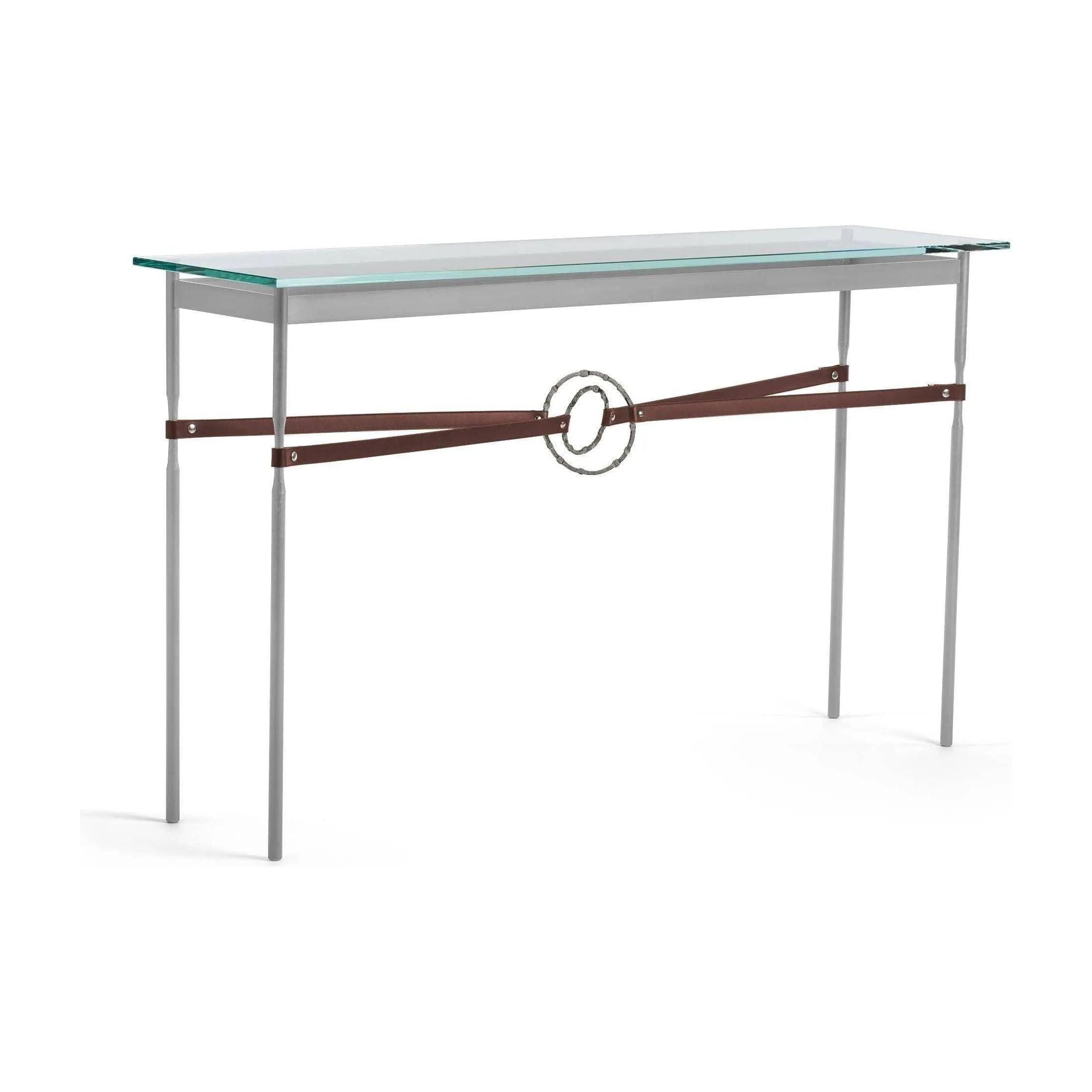 Hubbardton Forge - Equus Brown Leather Console Table - 750118-82-20-LB-VA0714 - Canada Light Shop