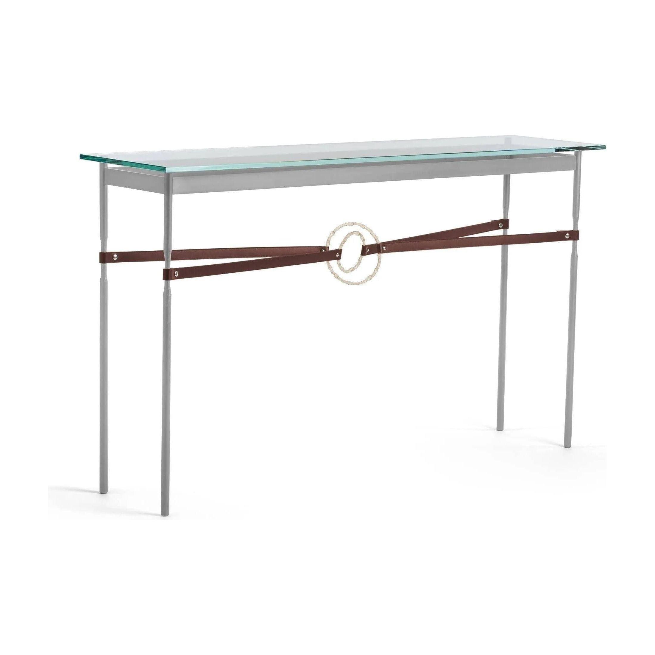Hubbardton Forge - Equus Brown Leather Console Table - 750118-82-84-LB-VA0714 - Canada Light Shop